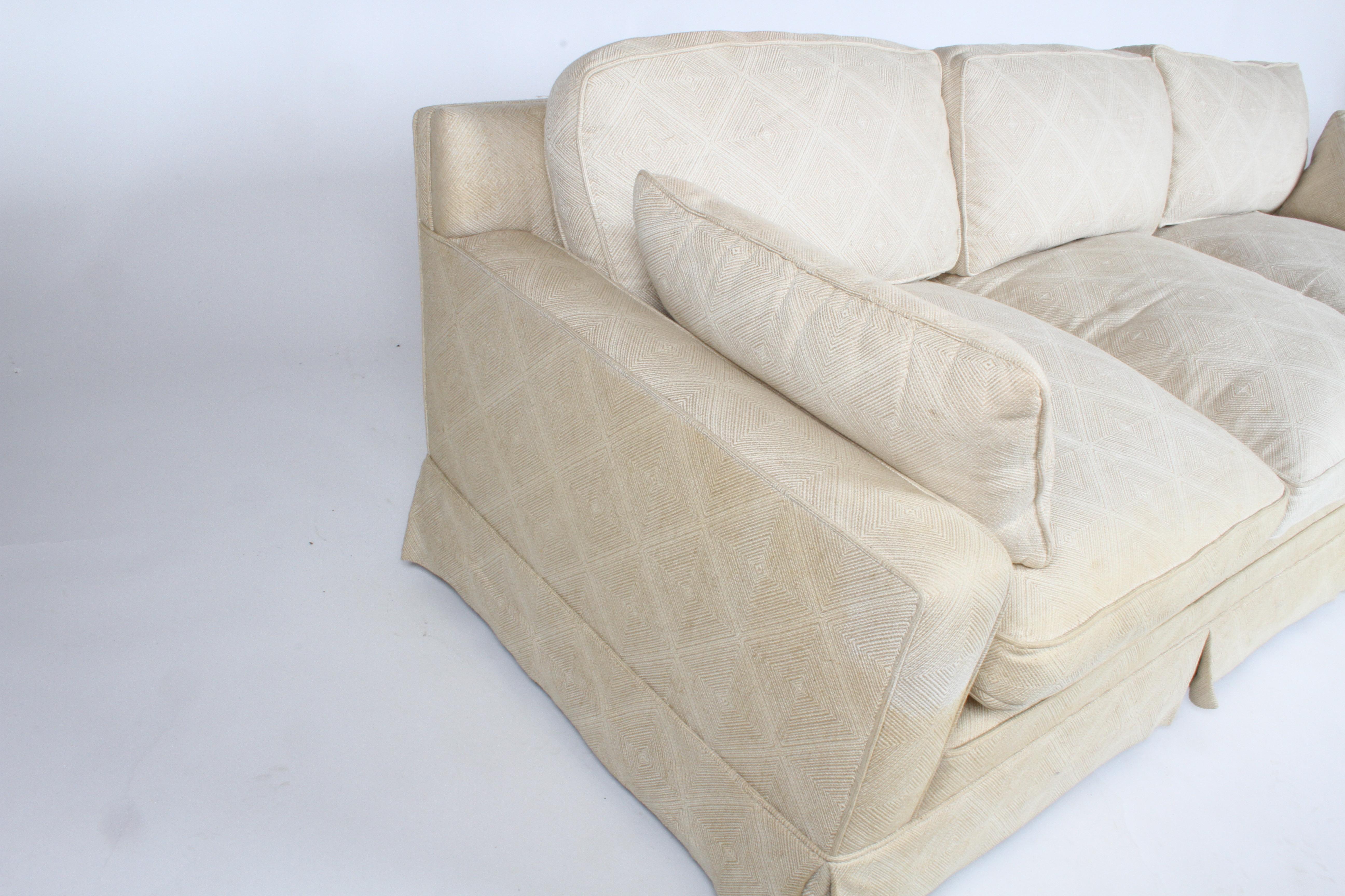 Mid-20th Century Edward Wormley for Dunbar Formal Tuxedo Down Filled Sofa