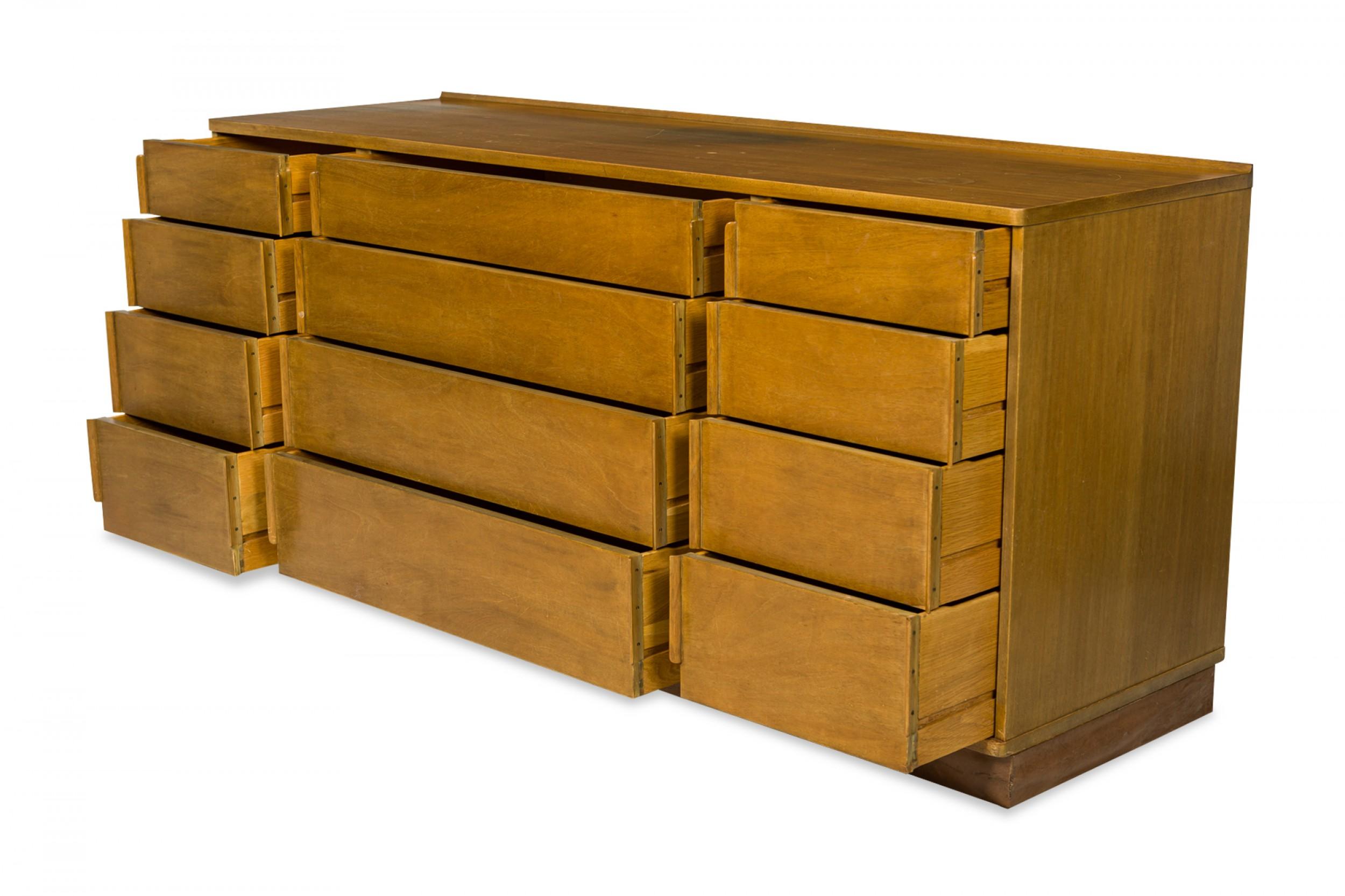 Mid-Century Modern Edward Wormley for Dunbar Furniture Co. Walnut Low Chest of Drawers For Sale