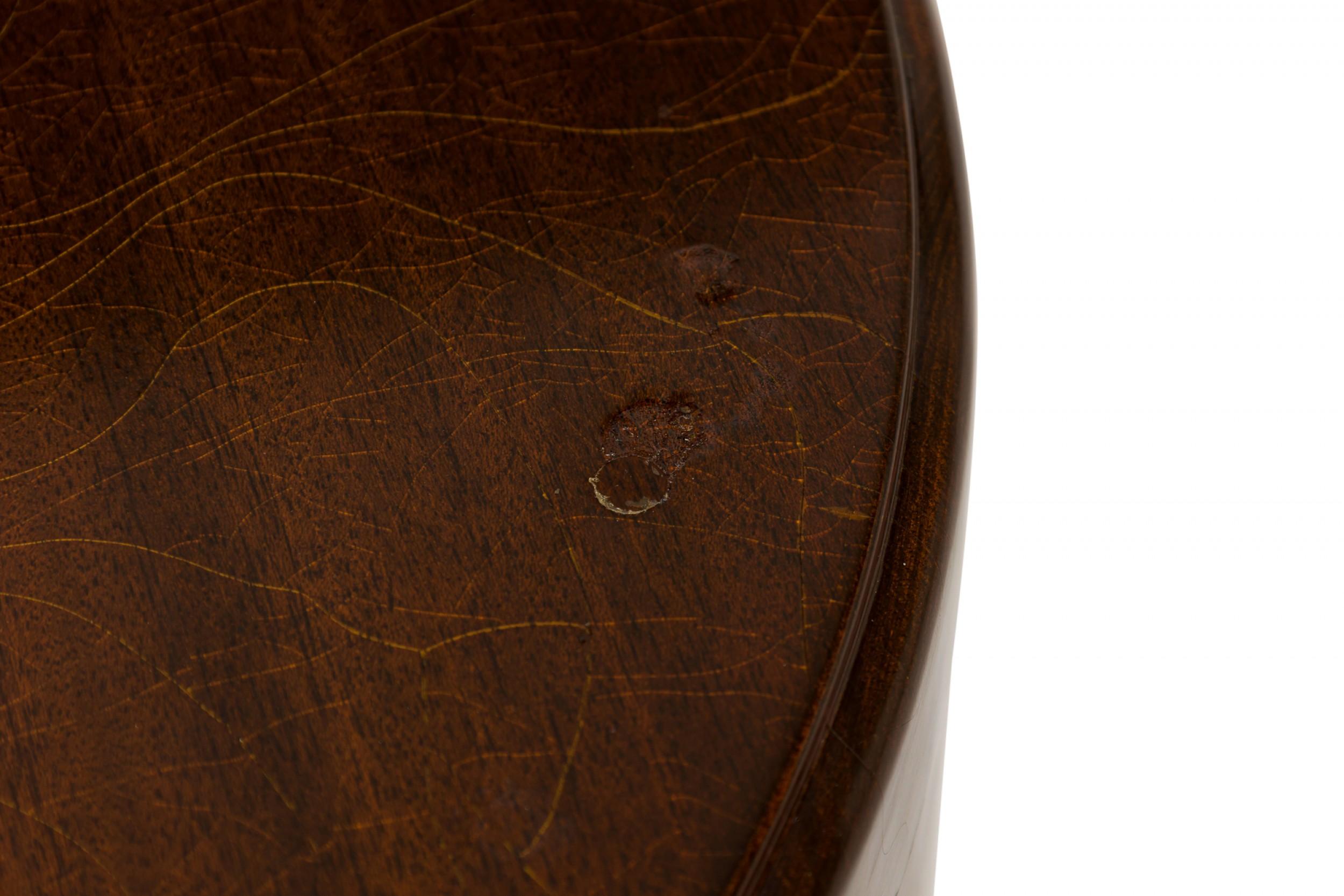 Edward Wormley for Dunbar Furniture Company Circular Wood End / Side Table For Sale 6