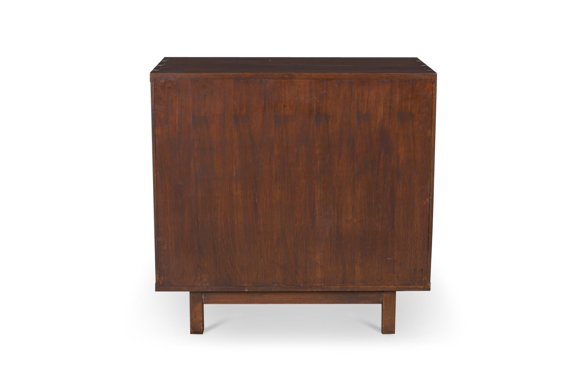20th Century Edward Wormley for Dunbar Furniture Company Natzler Tile and Walnut Four-Drawer 