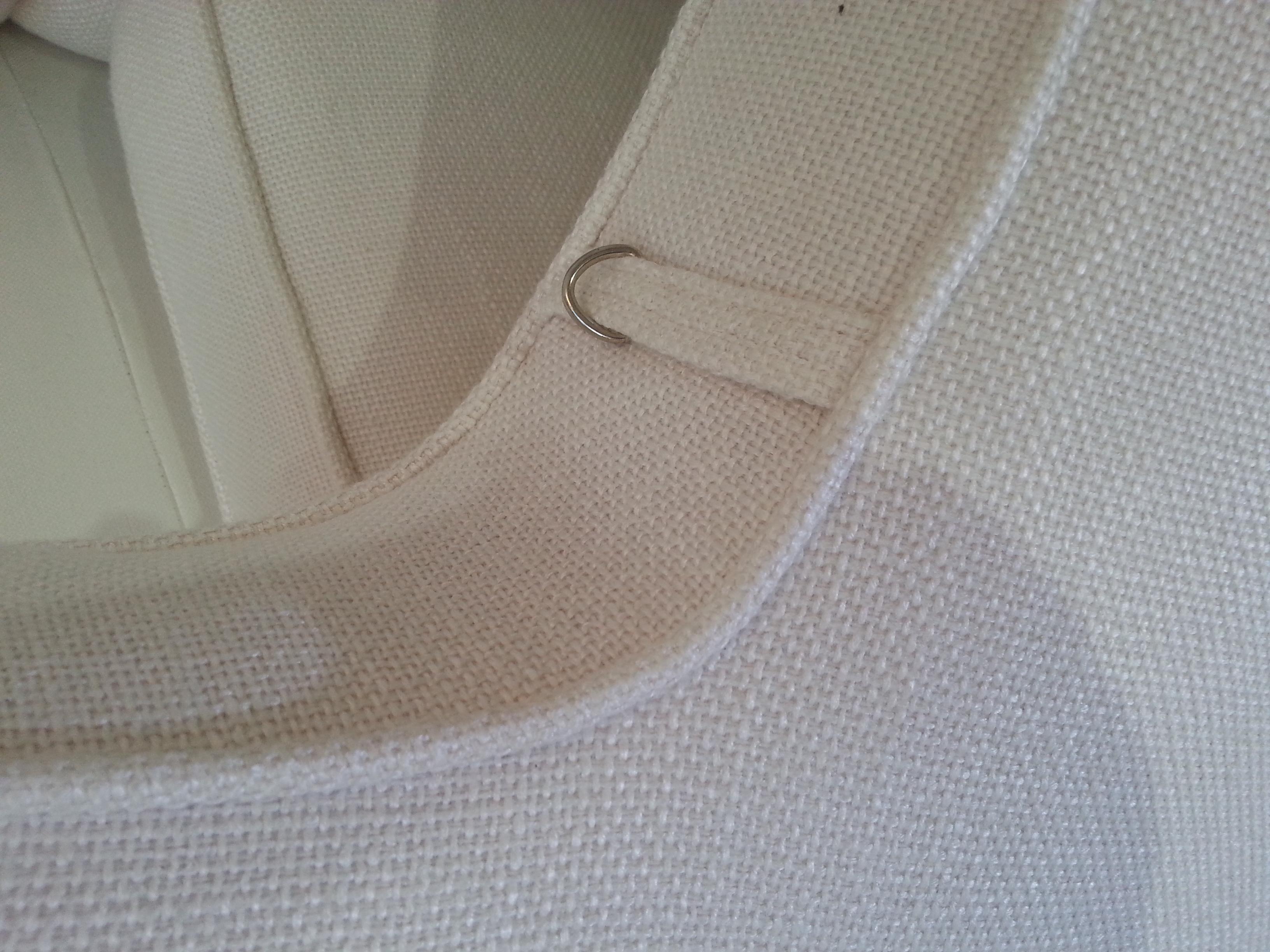 Edward Wormley for Dunbar Furniture Curved Sofa in White Fabric 2