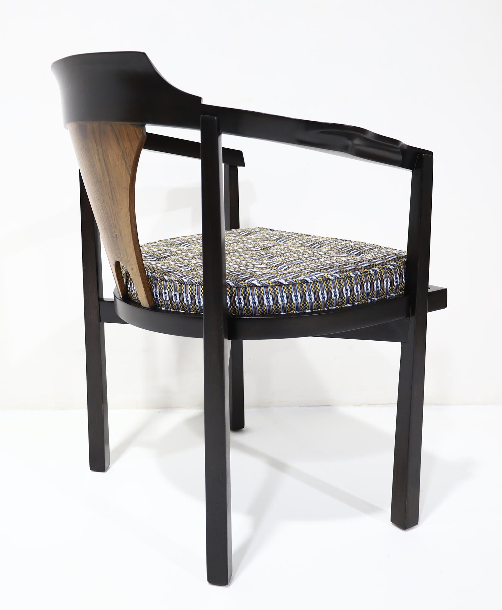 Mid-Century Modern Edward Wormley for Dunbar Horseshoe Dining Chairs (Model 935) en vente