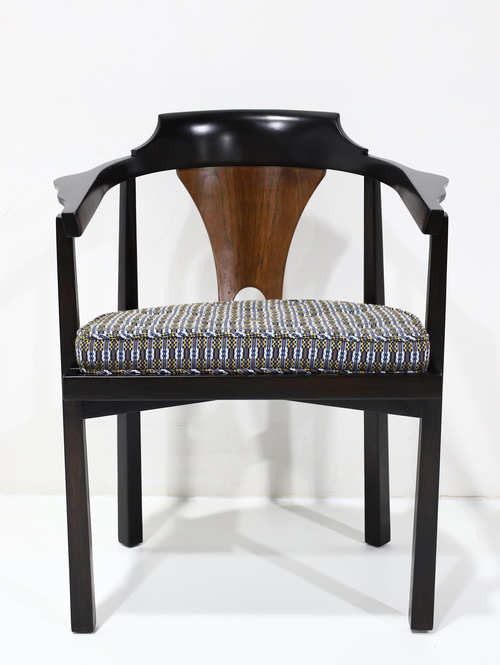 Edward Wormley for Dunbar Horseshoe Dining Chairs (Model 935) en vente 2