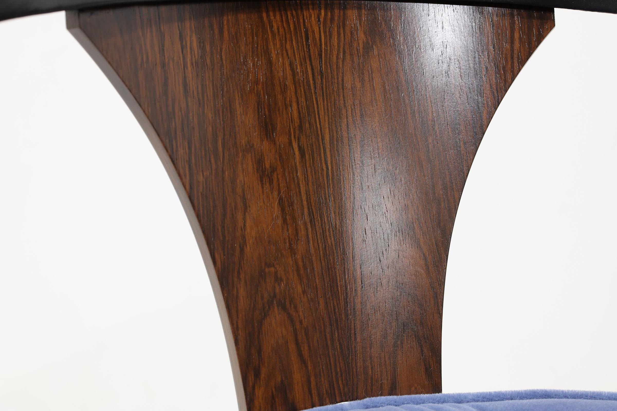 Edward Wormley for Dunbar Horseshoe Dining Chairs (Model 935)  in Mohair 5