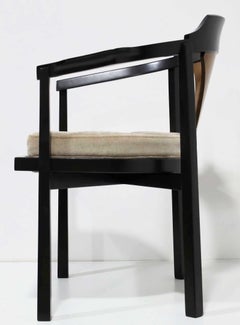 Edward Wormley for Dunbar Horseshoe Dining Chairs (Model 935)  in Mohair