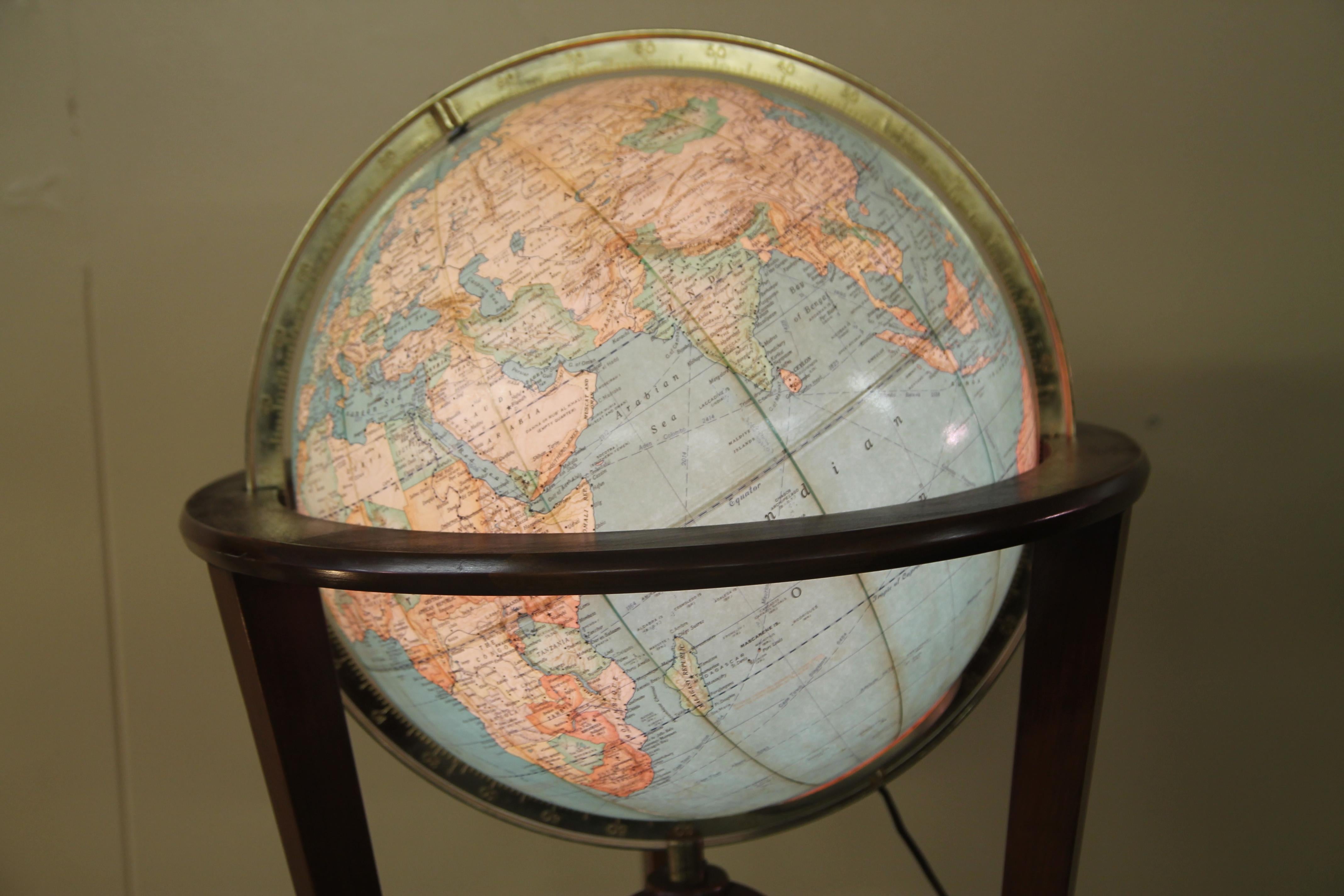 American Edward Wormley for Dunbar Illuminated Globe