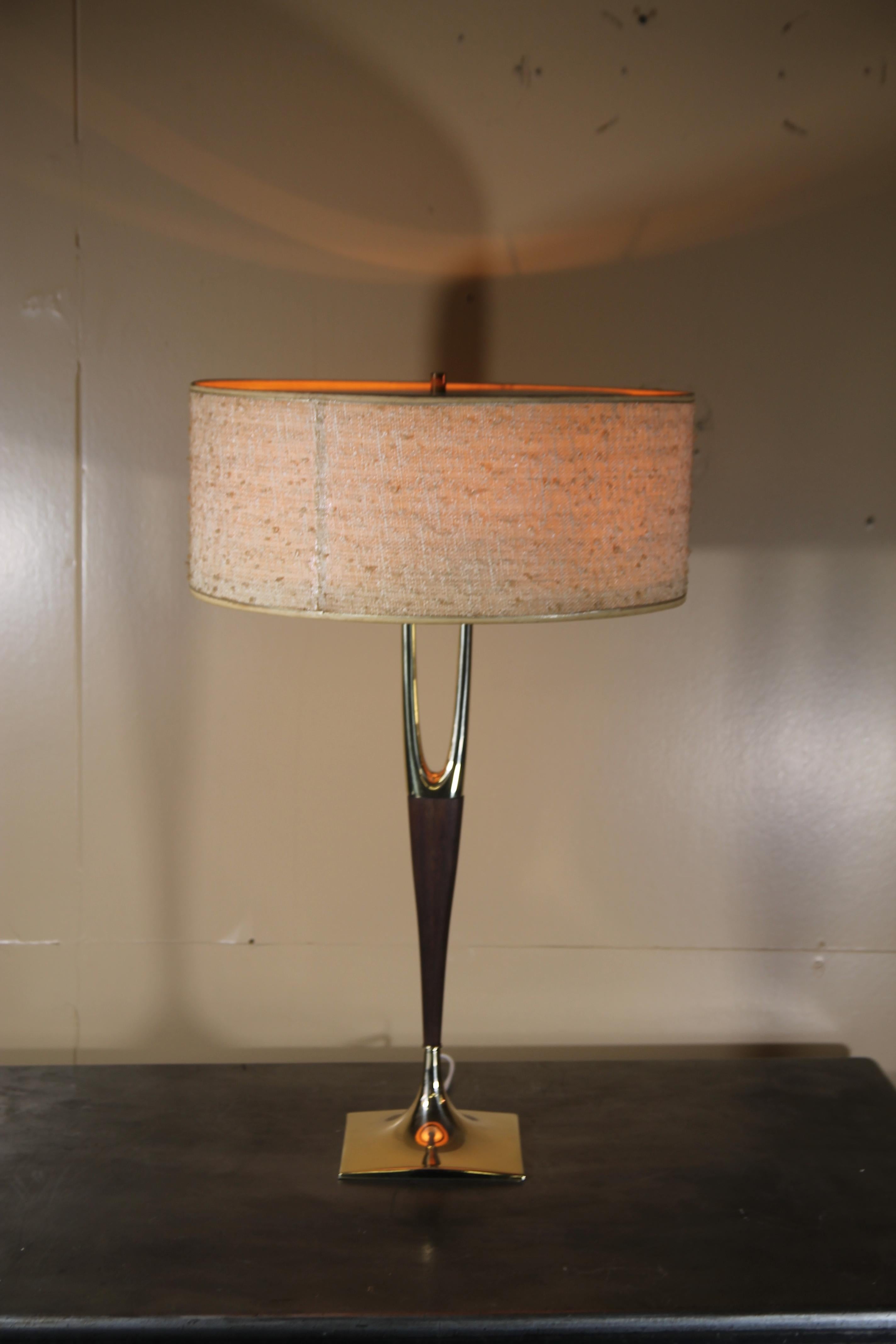 Wonderful Lamp designed by Gerald Thurston.  Has original shade, diffuser and reflector