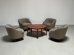 Edward Wormley for Dunbar Janus Coffee Table with Natzler Tiles