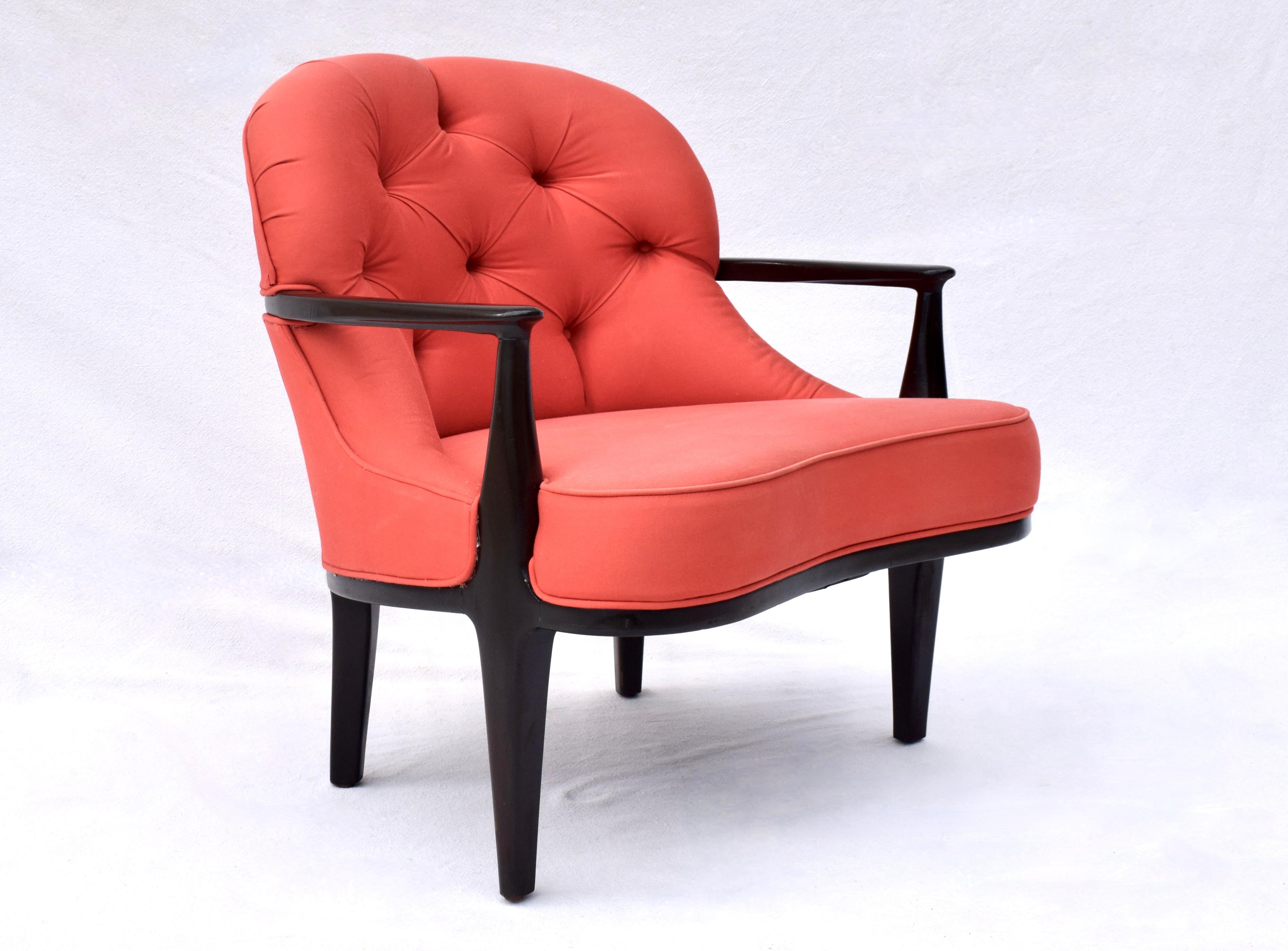 Edward Wormley para Dunbar Janus Collection Silla de salón Estadounidense en venta
