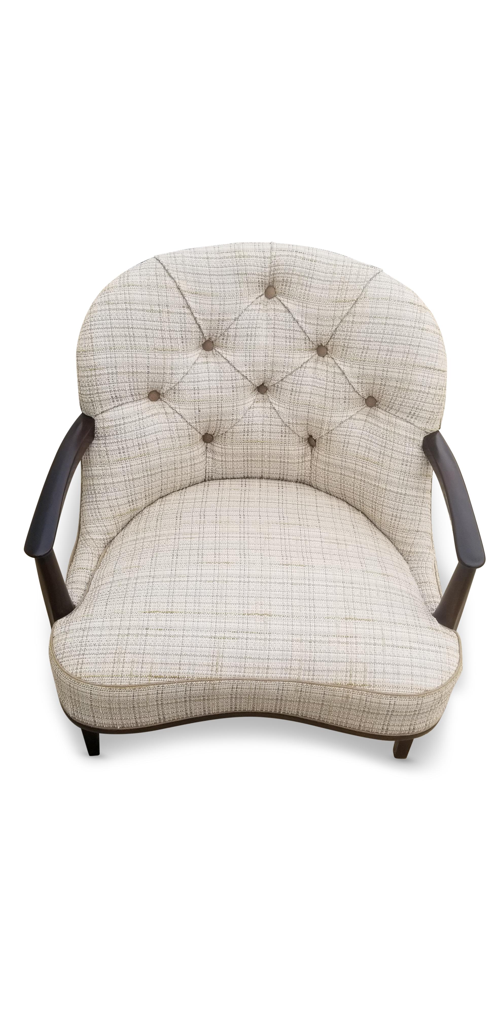 Fabric Edward Wormley for Dunbar Janus Collection Lounge Chair For Sale