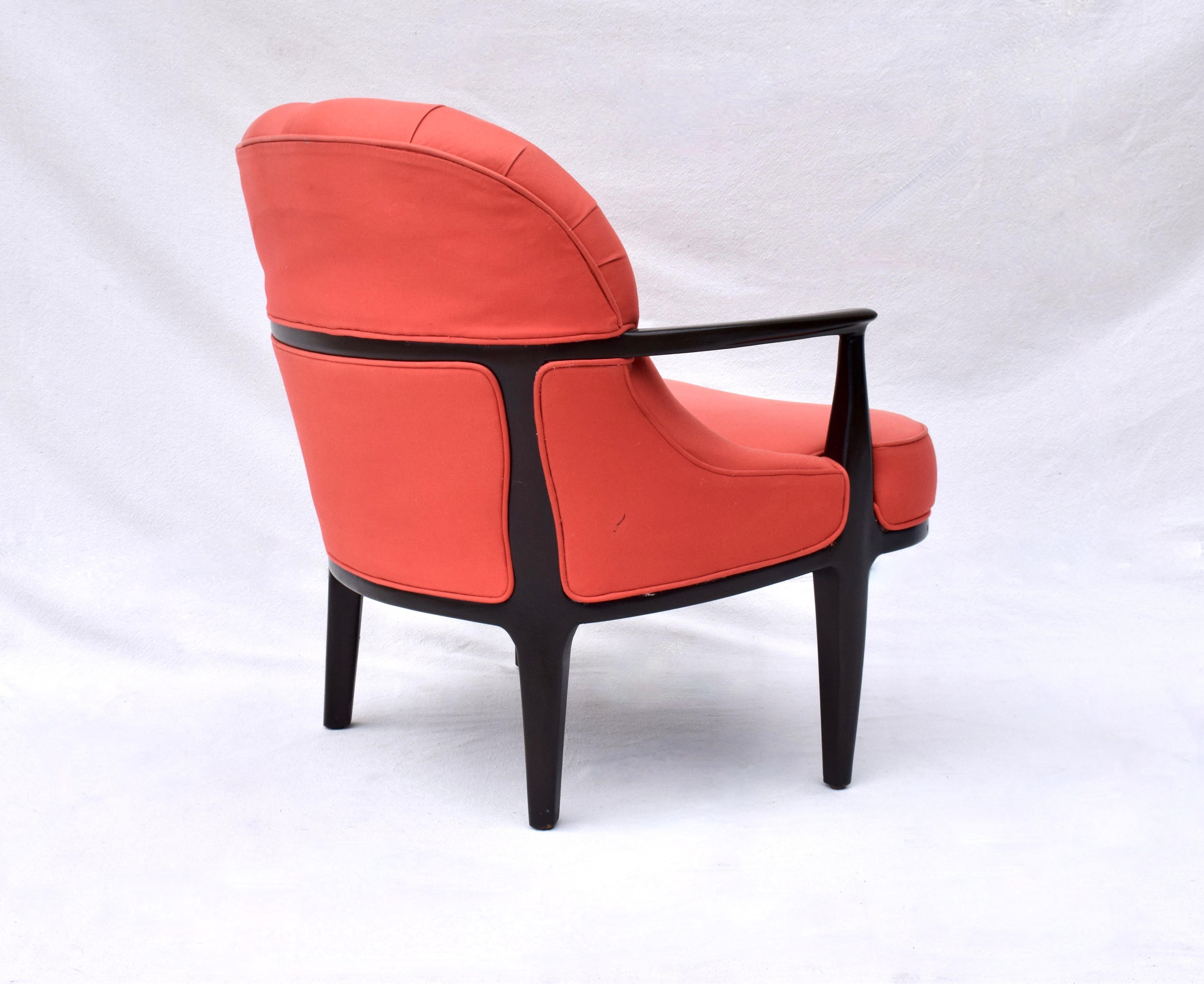 Edward Wormley para Dunbar Janus Collection Silla de salón siglo XX en venta