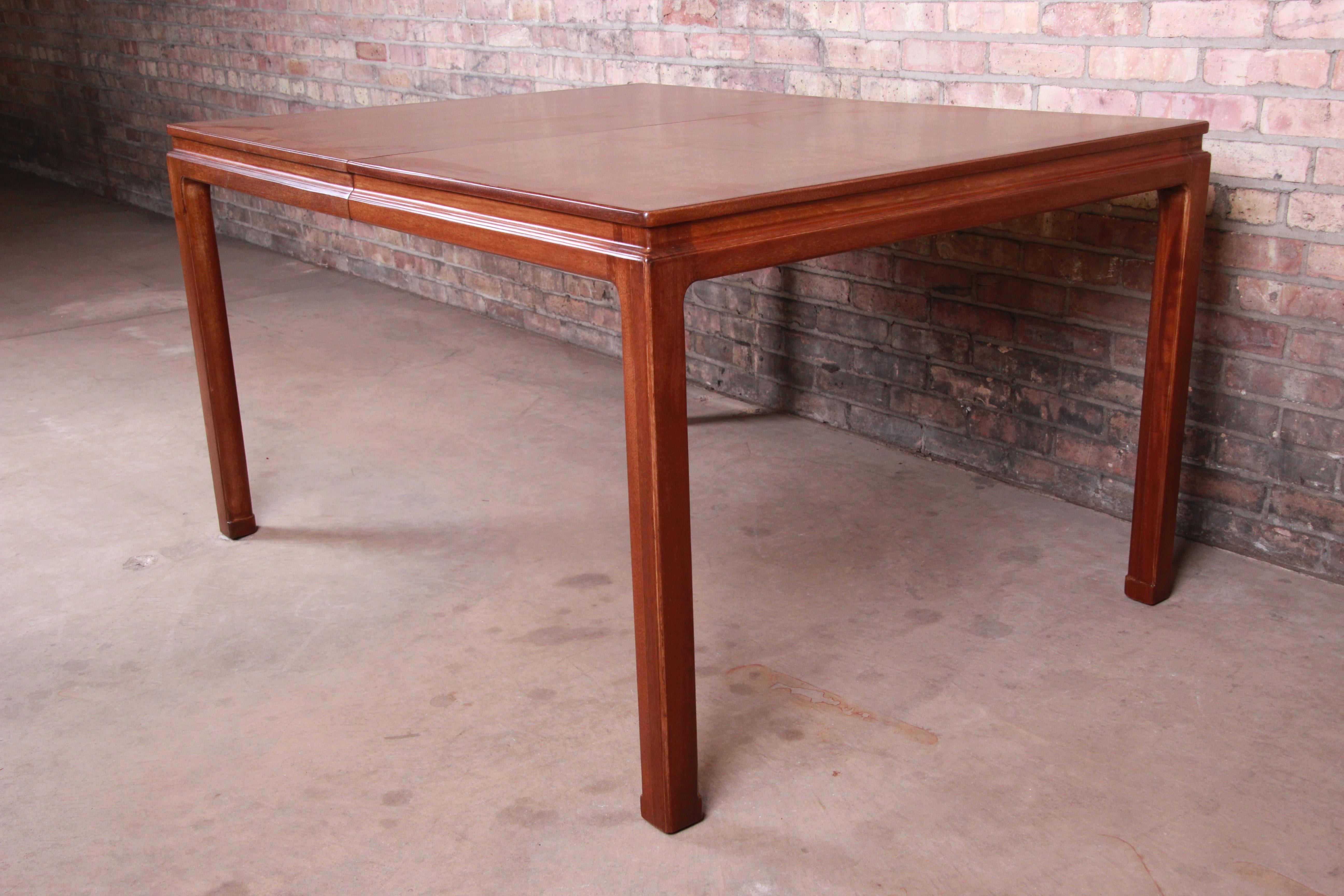 Edward Wormley for Dunbar Janus Collection Walnut Dining Table, Newly Restored For Sale 6