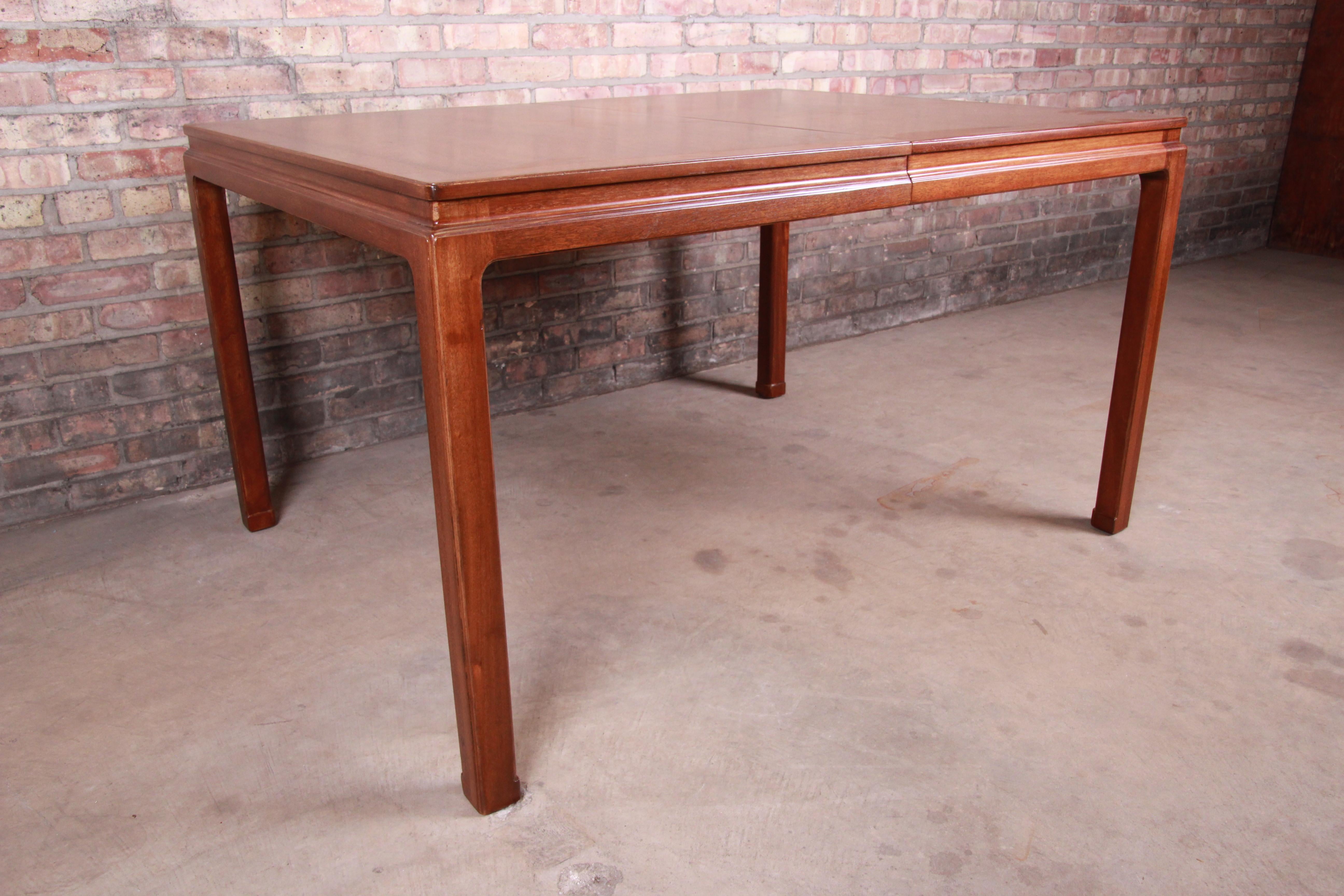 Edward Wormley for Dunbar Janus Collection Walnut Dining Table, Newly Restored For Sale 7