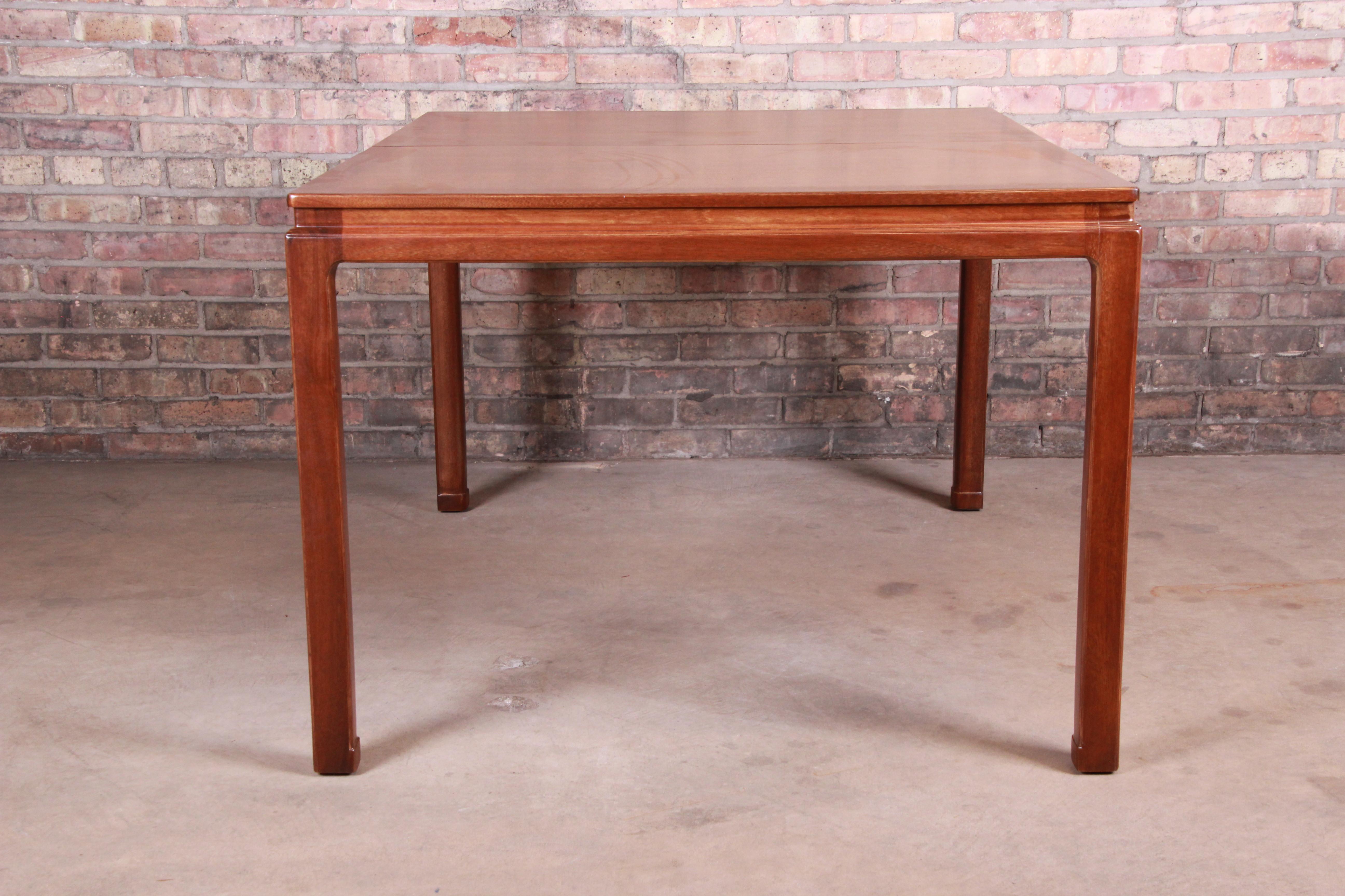 Edward Wormley for Dunbar Janus Collection Walnut Dining Table, Newly Restored For Sale 8