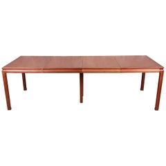 Edward Wormley for Dunbar Janus Collection Walnut Dining Table, Newly Restored