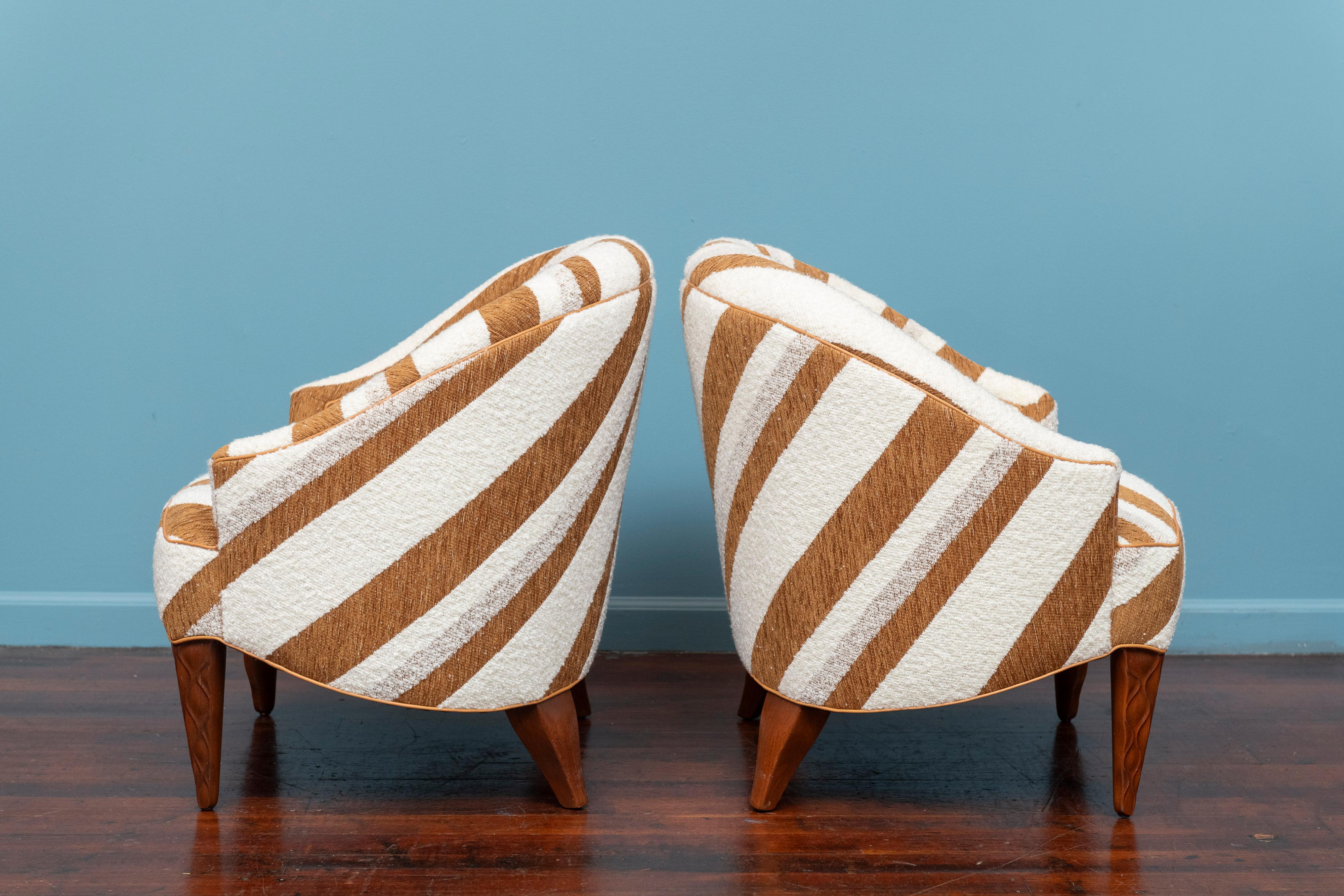 Edward Wormley für Dunbar Janus Line Lounge Chairs (Mitte des 20. Jahrhunderts) im Angebot