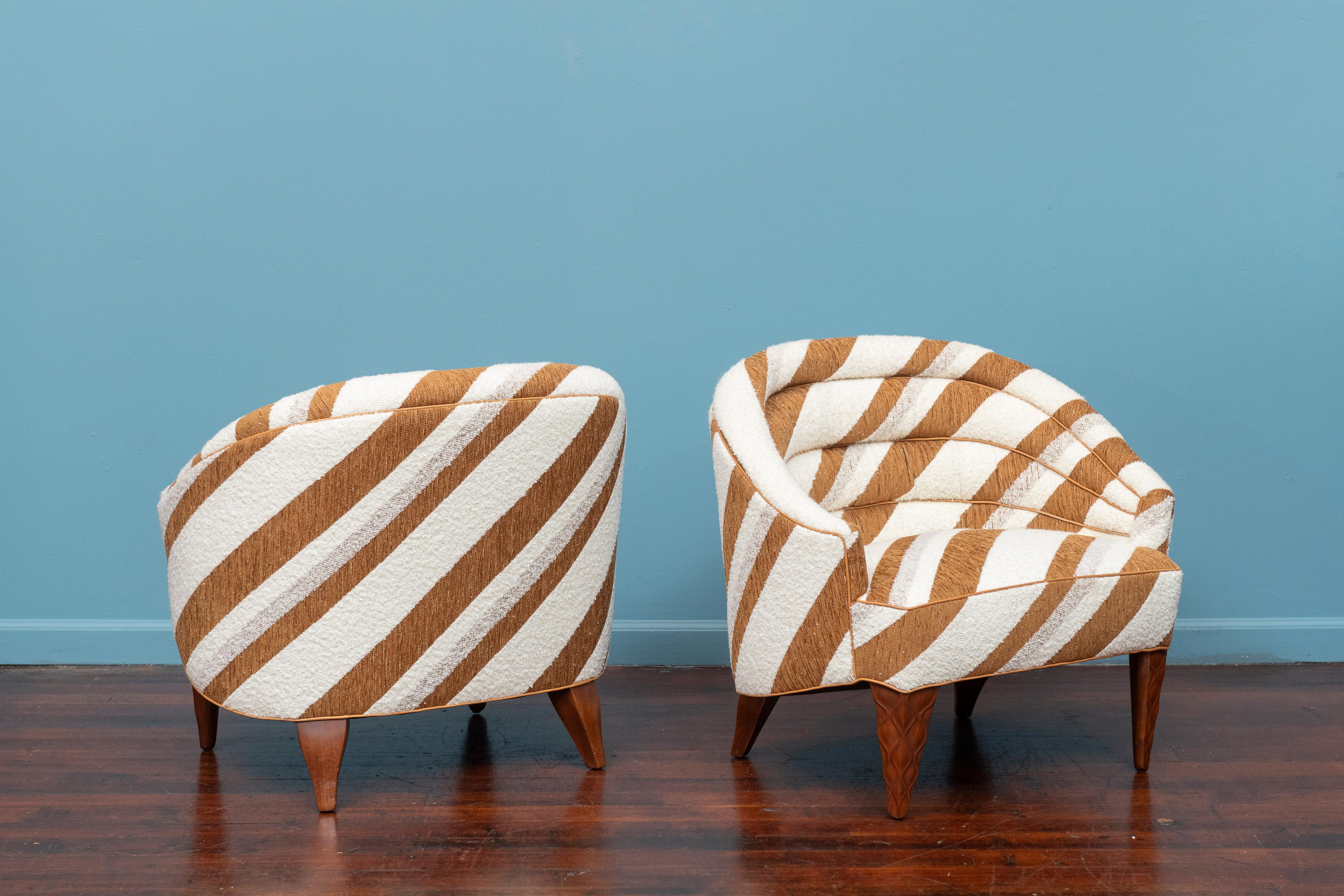 Edward Wormley für Dunbar Janus Line Lounge Chairs im Angebot 2