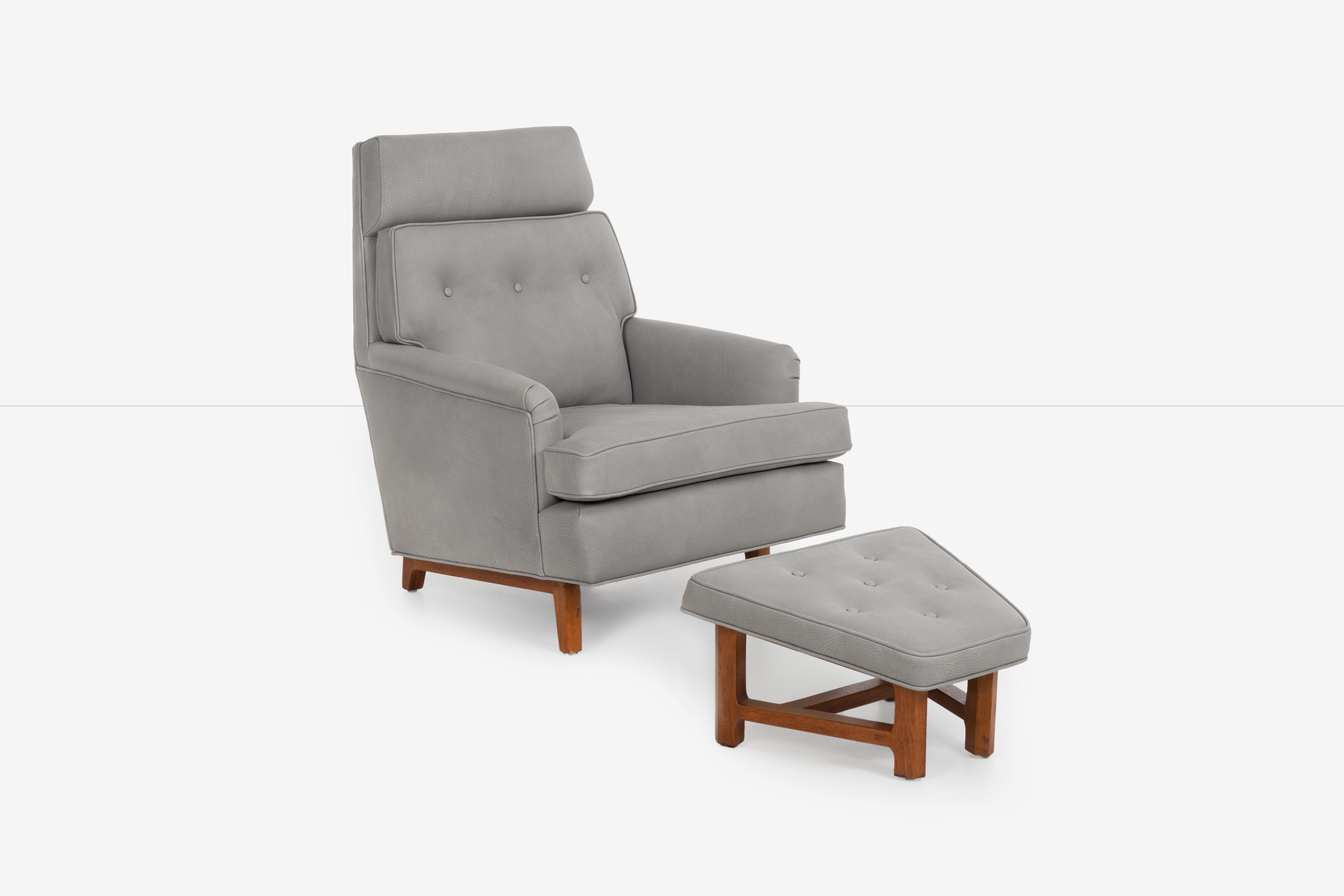 Mid-20th Century Edward Wormley for Dunbar Janus Lounge Chair and Ottoman