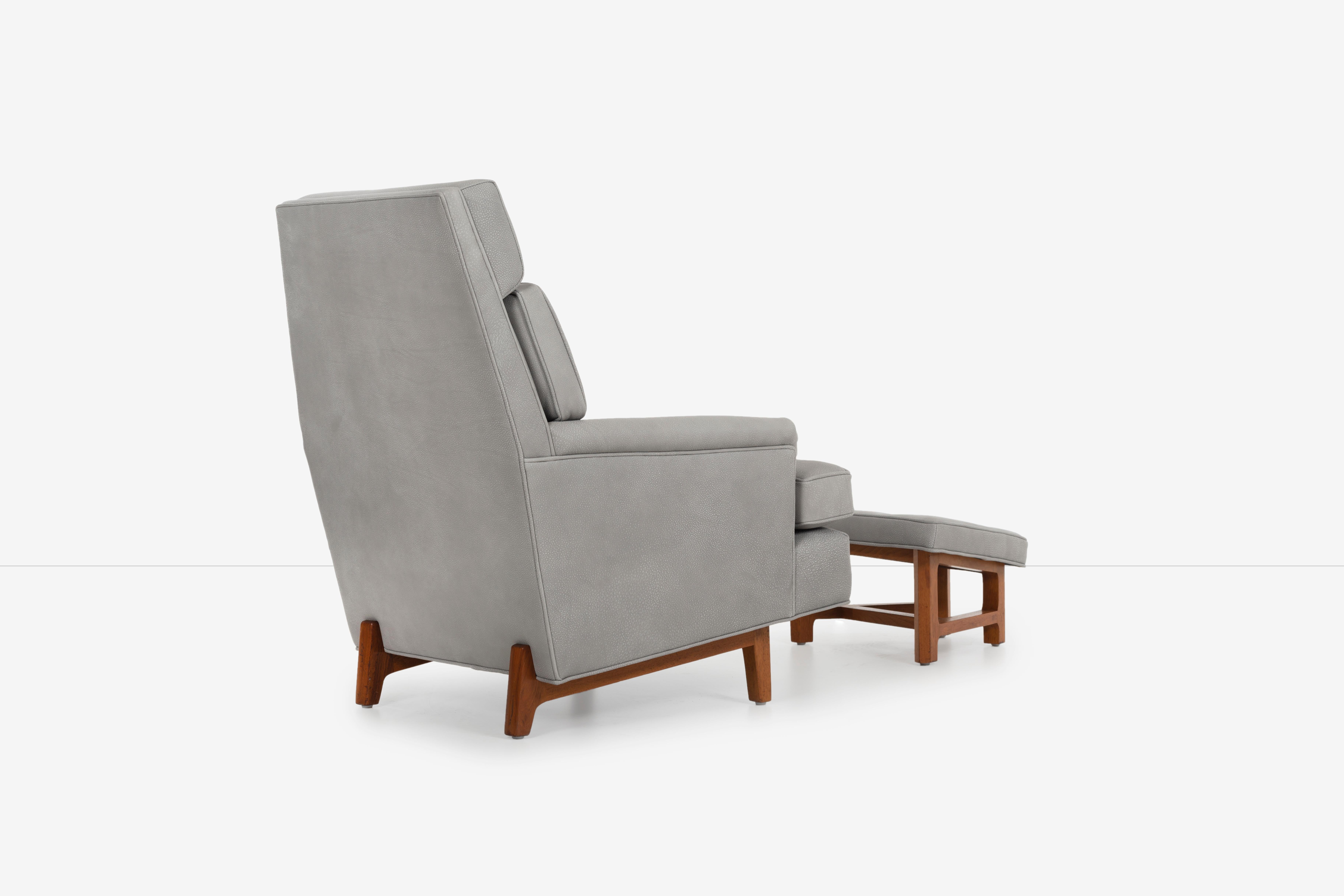 Edward Wormley for Dunbar Janus Lounge Chair and Ottoman 1