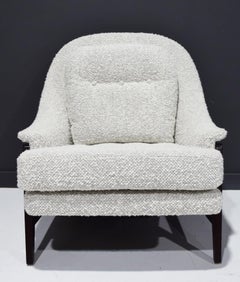 Edward Wormley for Dunbar Janus Lounge Chair, Model 5701 in Rich Boucle'