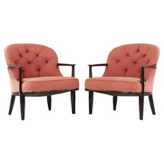 Edward Wormley for Dunbar Janus Mid-Century Lounge Chairs, Pair