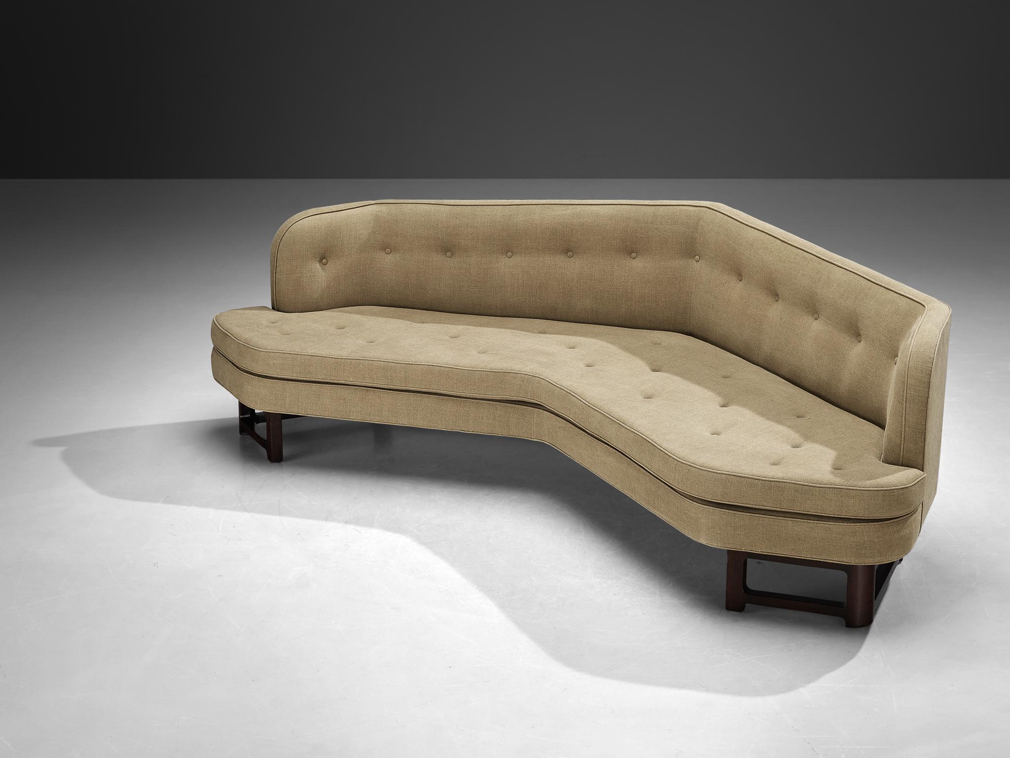 Mid-Century Modern Edward Wormley for Dunbar 'Janus' Sofa in Beige Upholstery