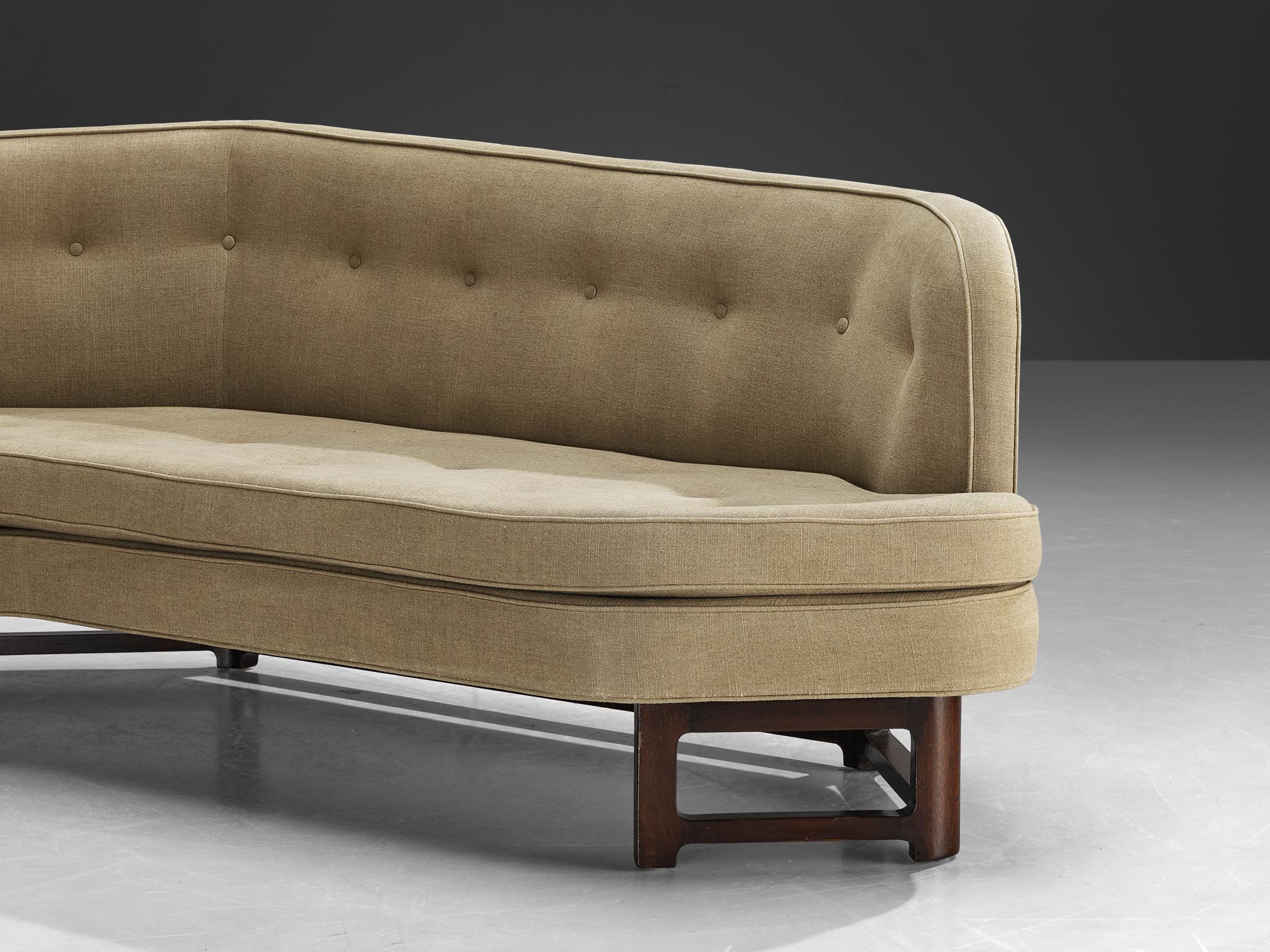 Edward Wormley for Dunbar 'Janus' Sofa in Beige Upholstery In Good Condition In Waalwijk, NL