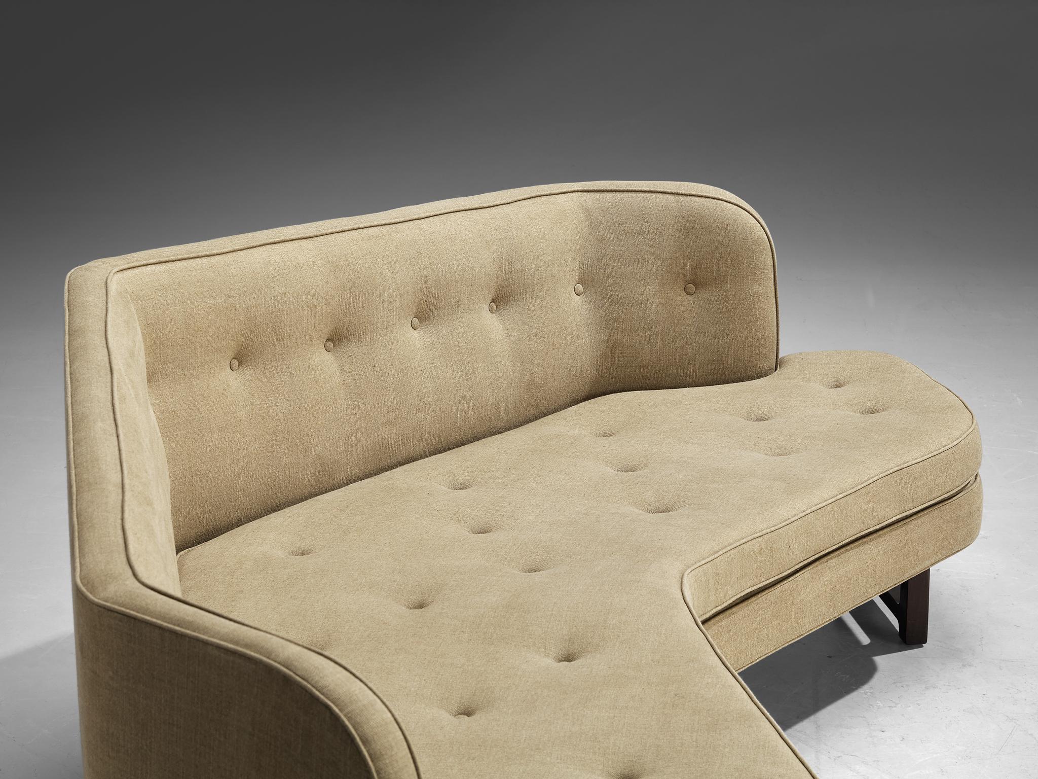 Edward Wormley for Dunbar 'Janus' Sofa in Beige Upholstery 1