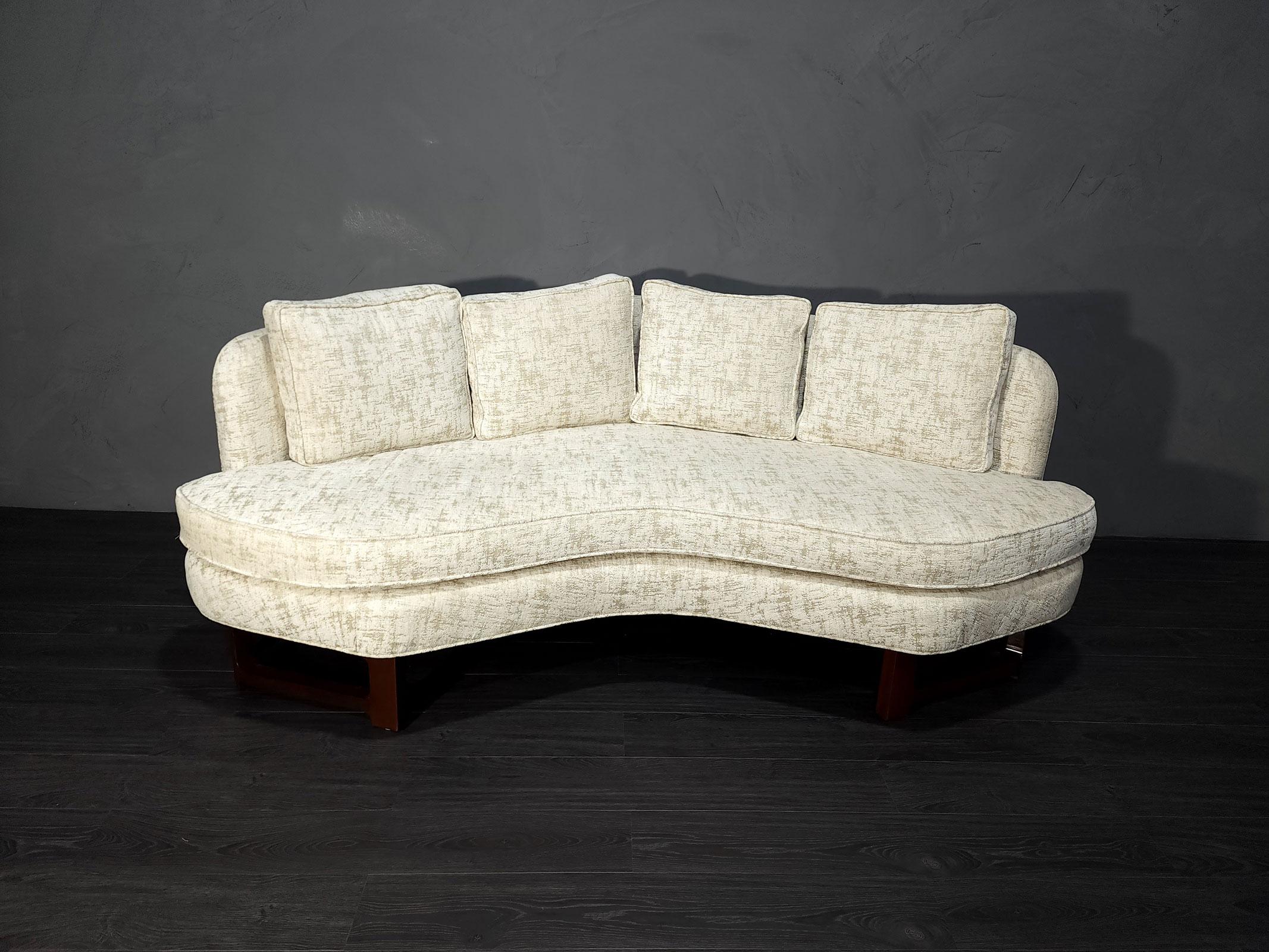 Edward Wormley for Dunbar Janus Style Sofa in Castel Upholstery 1