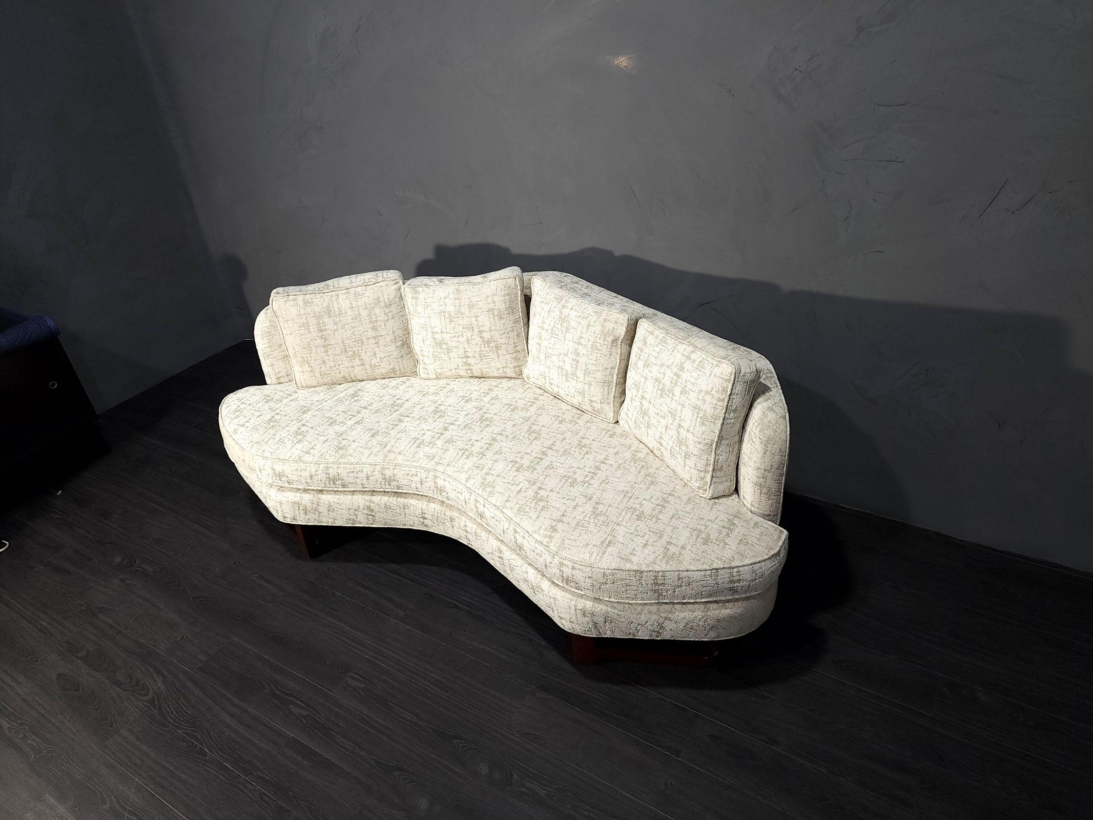 Edward Wormley for Dunbar Janus Style Sofa in Castel Upholstery 2