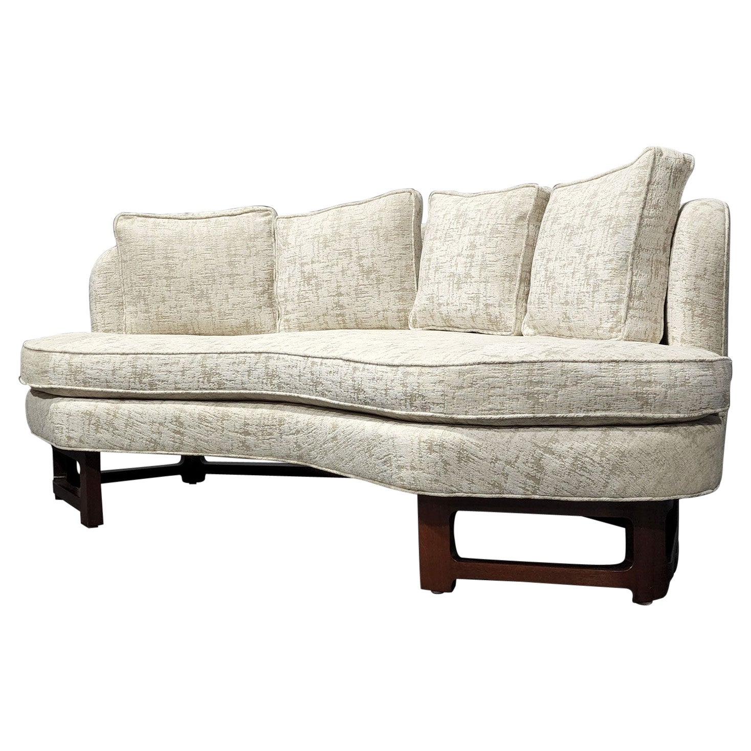 Edward Wormley for Dunbar Janus Style Sofa in Castel Upholstery