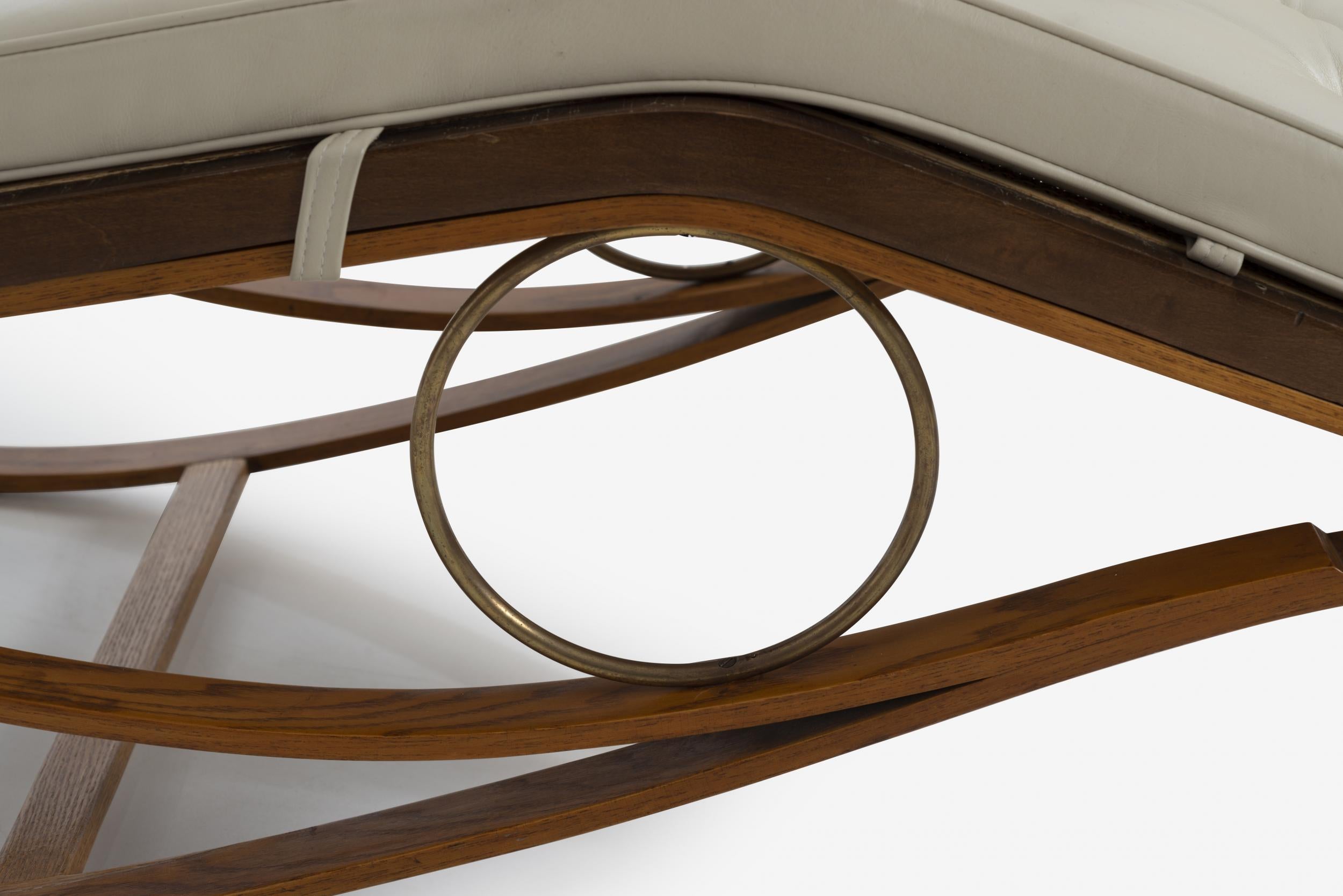 Edward Wormley for Dunbar Laminated Rocking Chaise Prototype 8