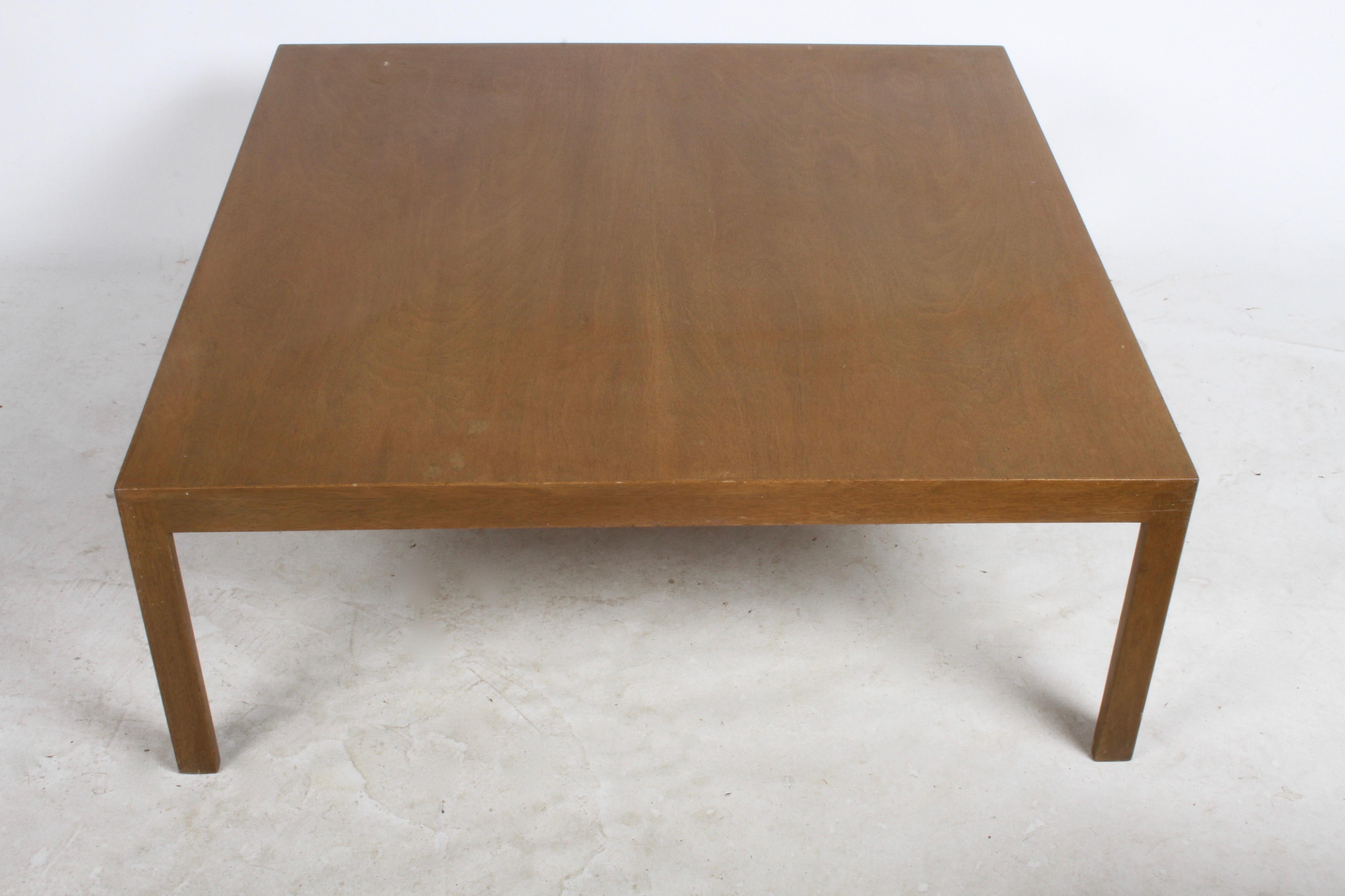Mid-Century Modern Edward Wormley for Dunbar Large Square Coffee Table For Sale