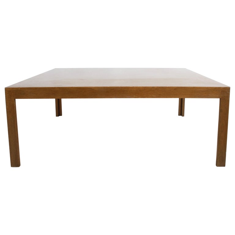 Edward Wormley for Dunbar Large Square Coffee Table For Sale