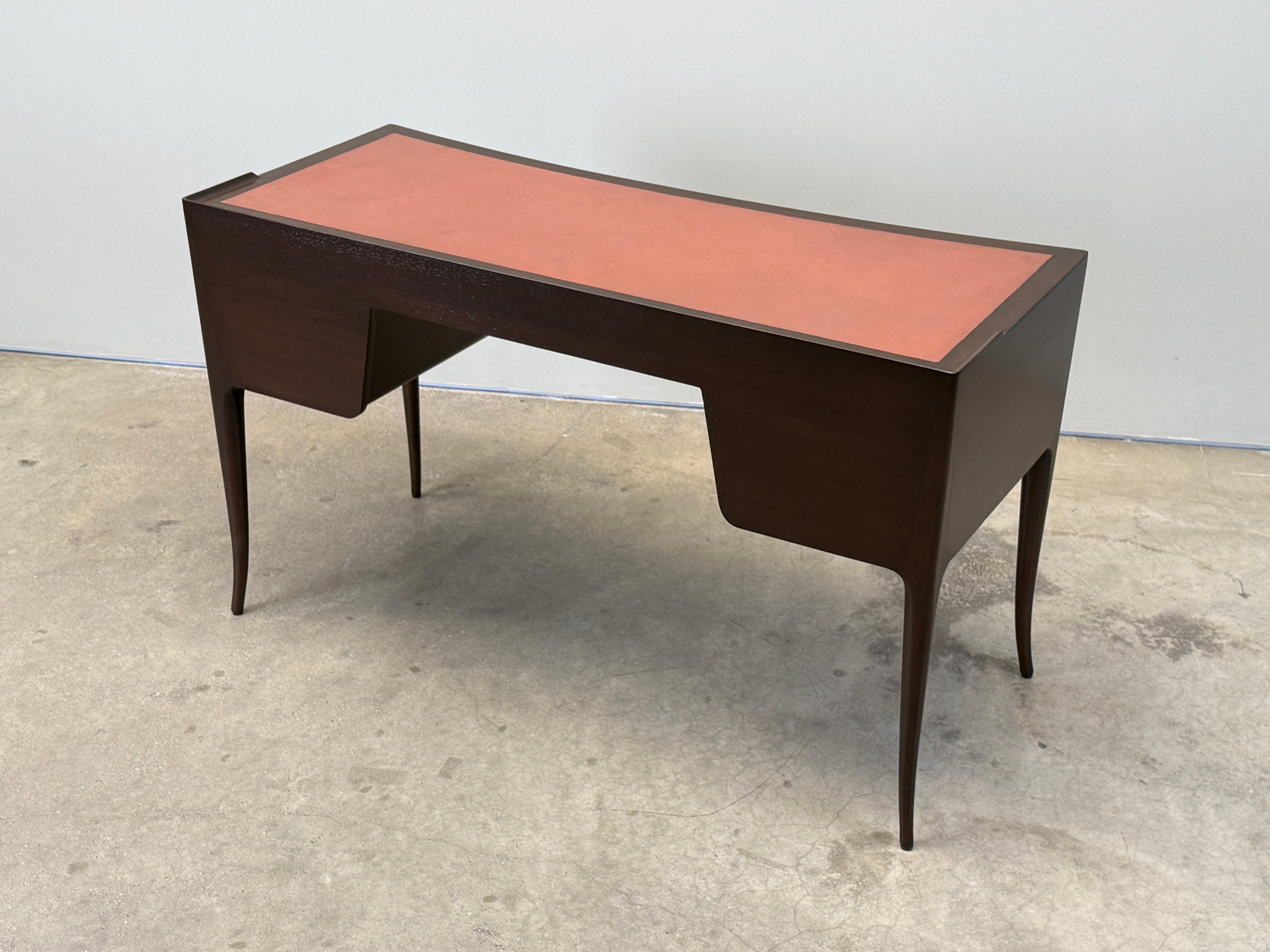 Edward Wormley for Dunbar Leather Top Desk im Angebot 10