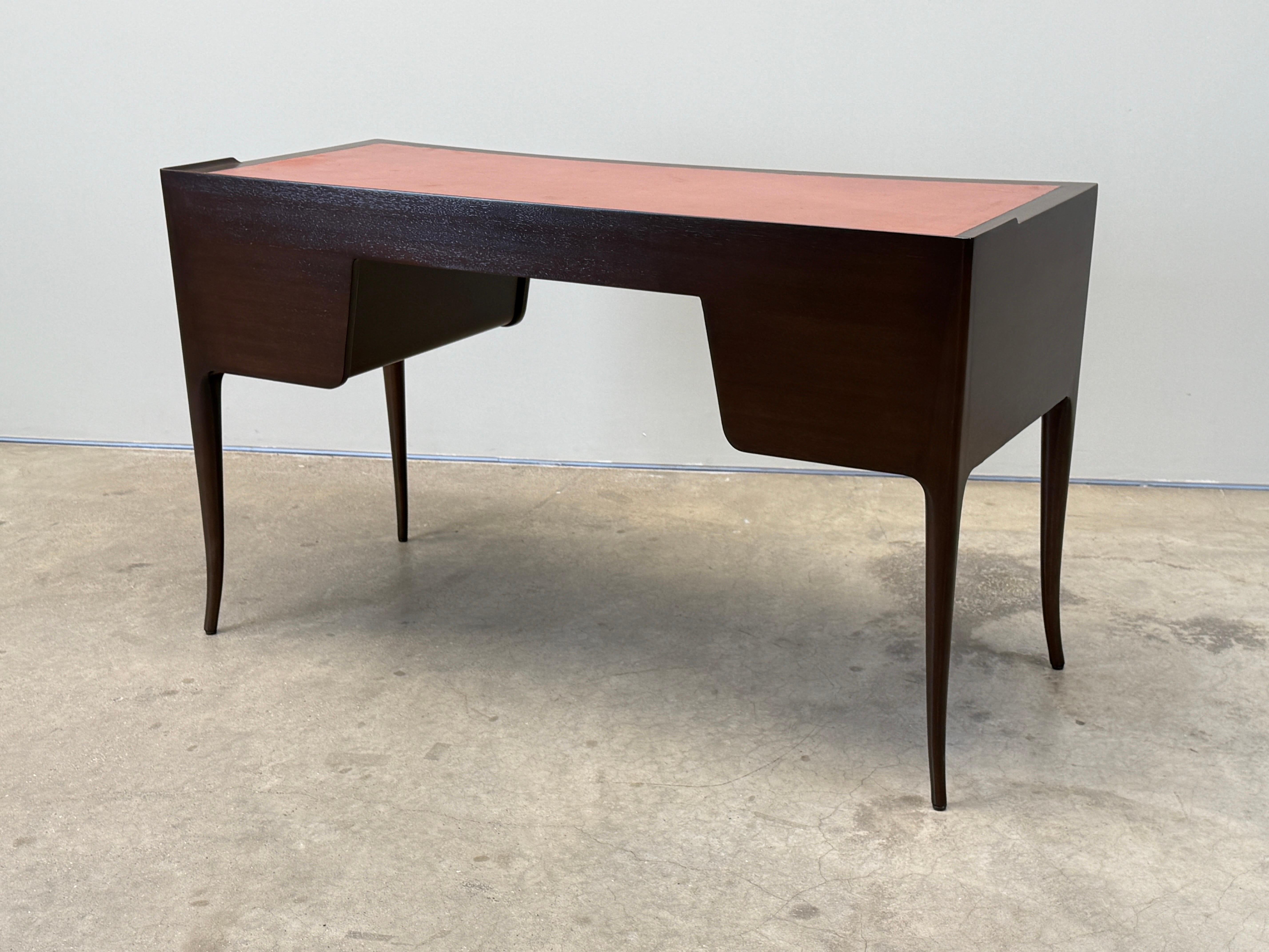 Edward Wormley for Dunbar Leather Top Desk im Angebot 11