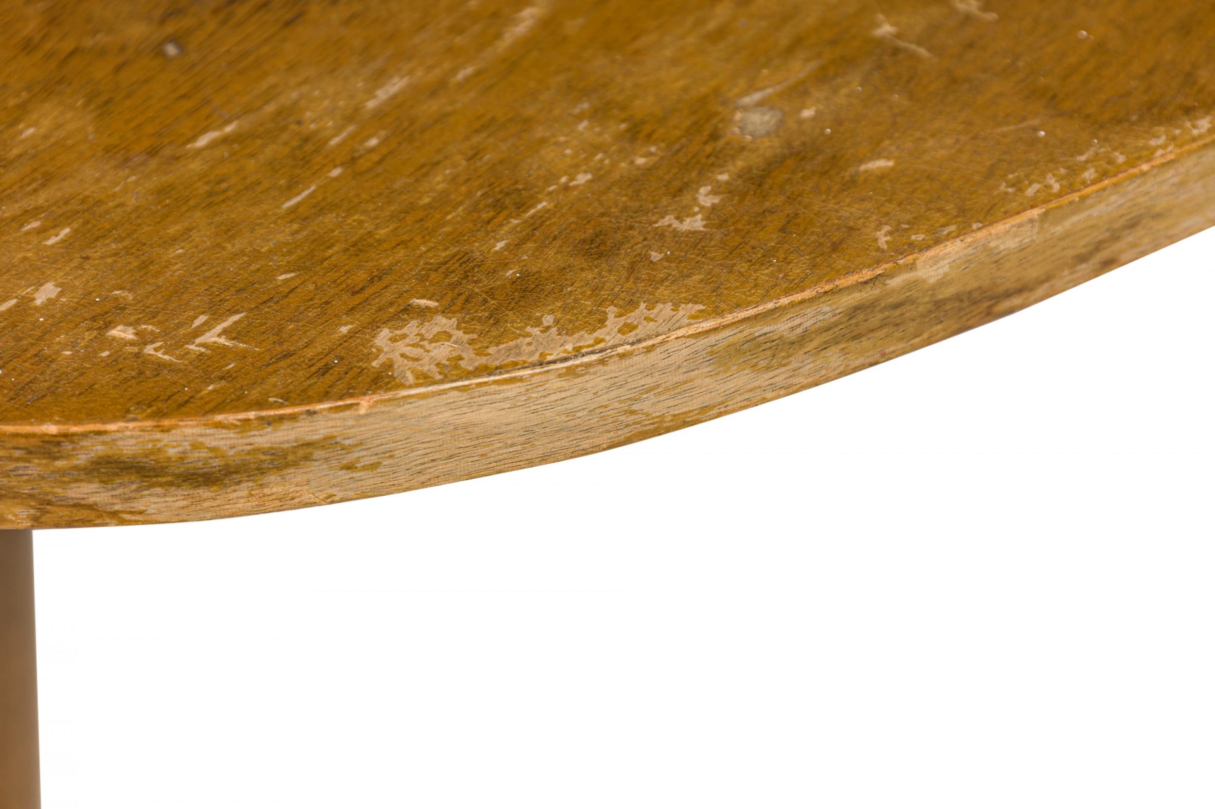 Hand-Crafted Edward Wormley for Dunbar Light Wood Stepped Oblong End / Side Table For Sale