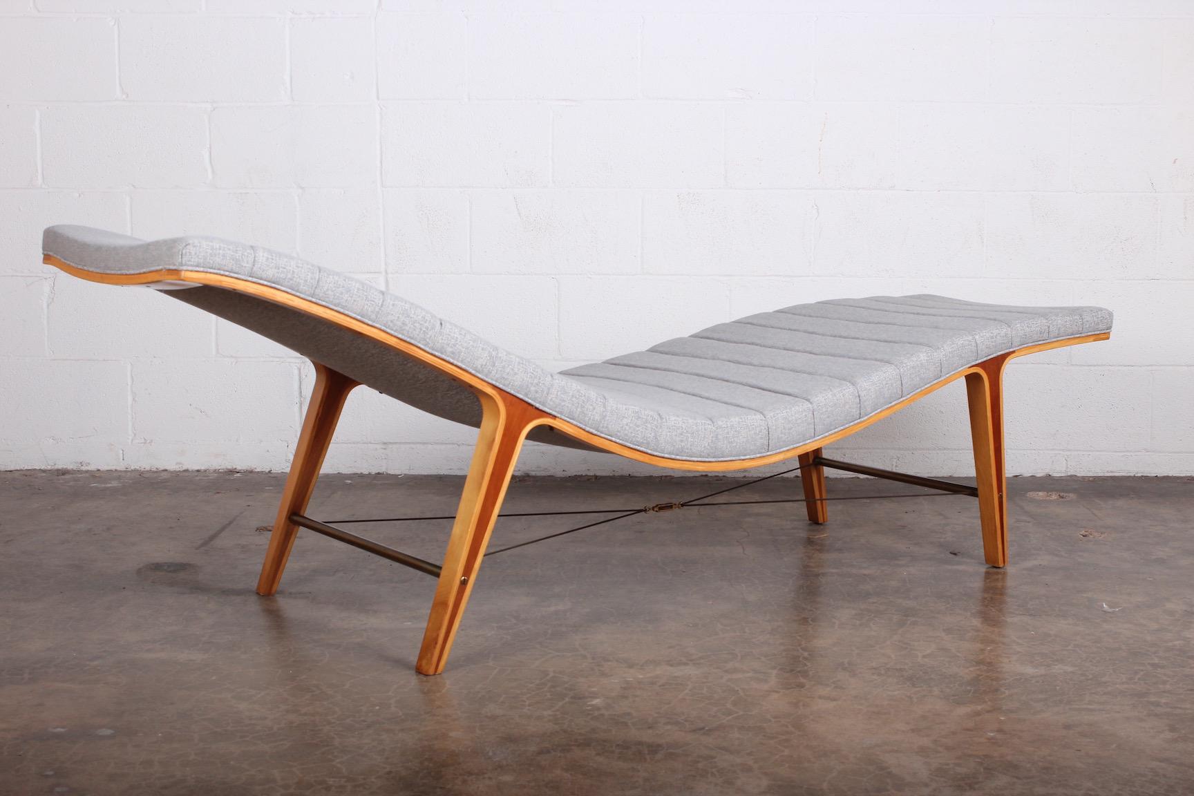 Mid-20th Century Edward Wormley for Dunbar Listen-To-Me Chaise, Model 4873