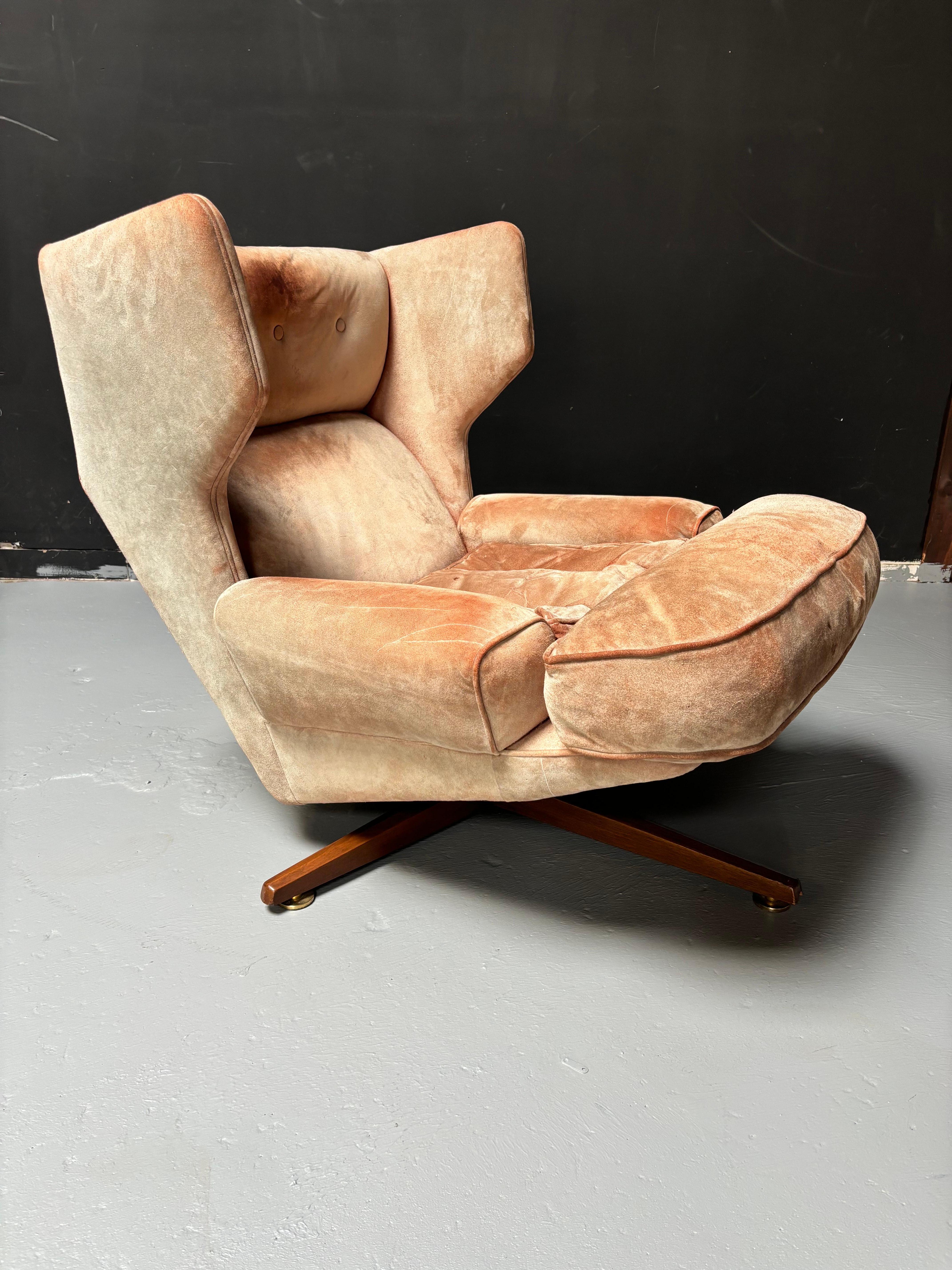 Edward Wormley per Dunbar Lounge Chair e ottomana modello 6142 in vendita 3