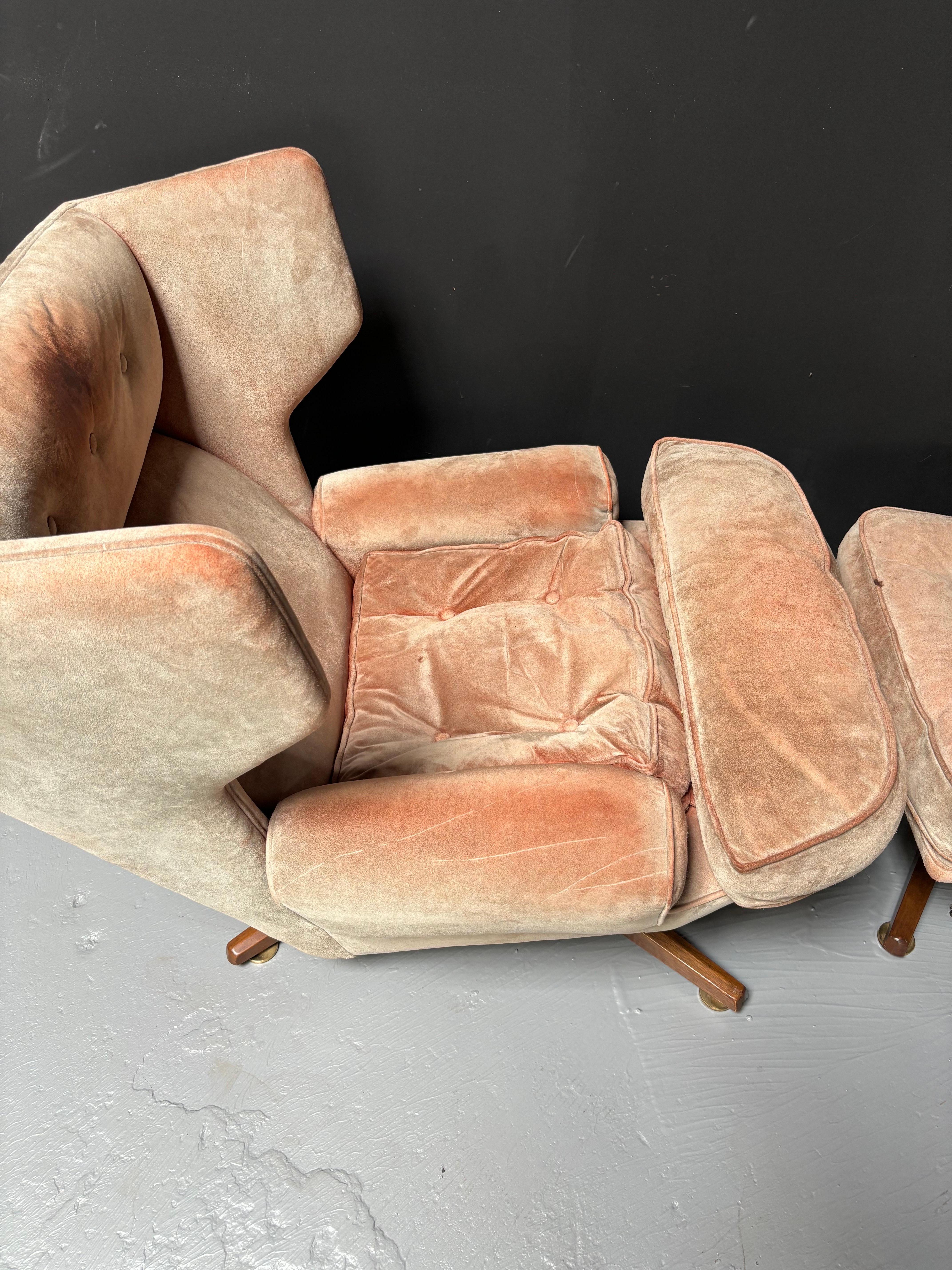 Edward Wormley per Dunbar Lounge Chair e ottomana modello 6142 in vendita 1
