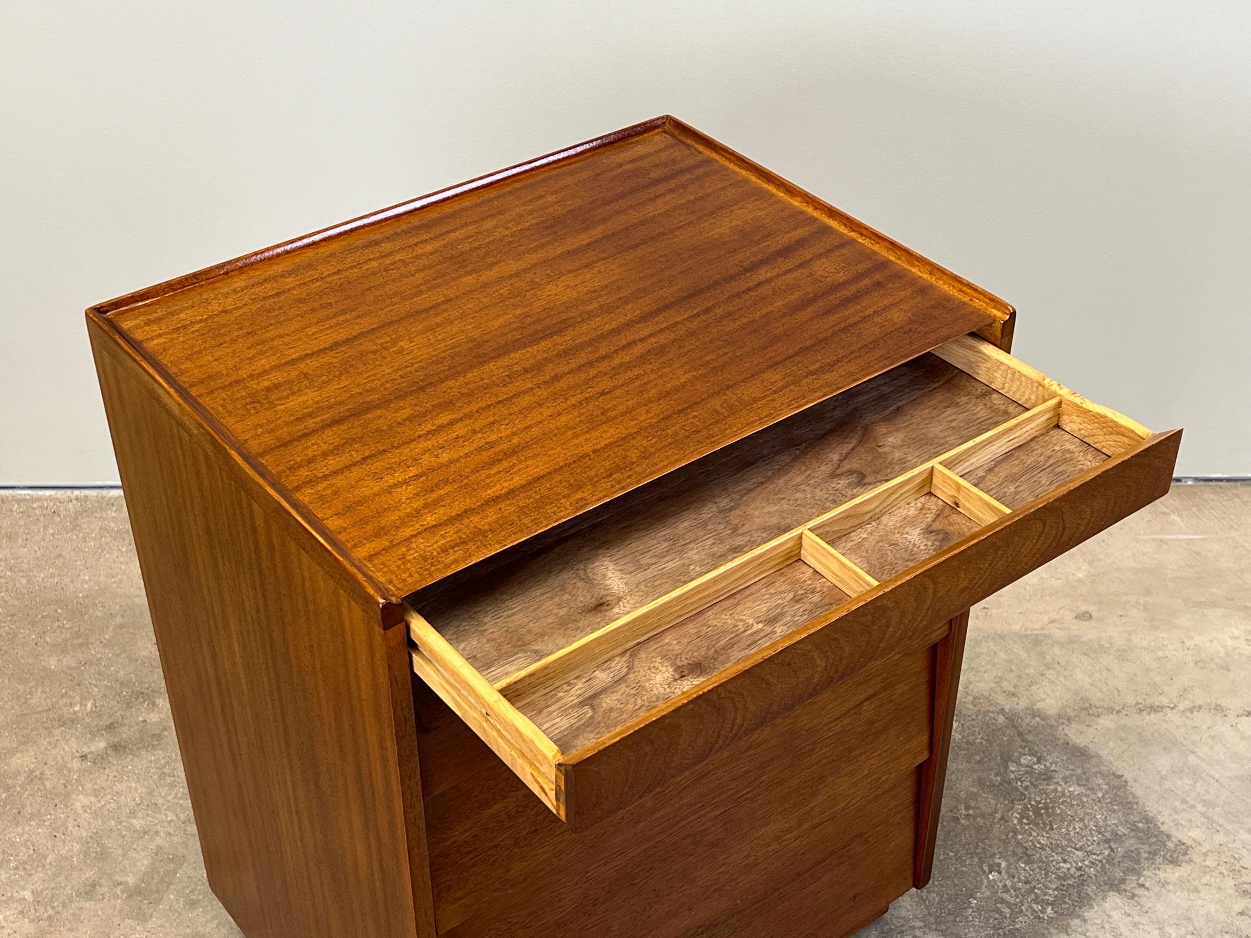Edward Wormley for Dunbar Louvered Five Drawer Nightstand For Sale 5