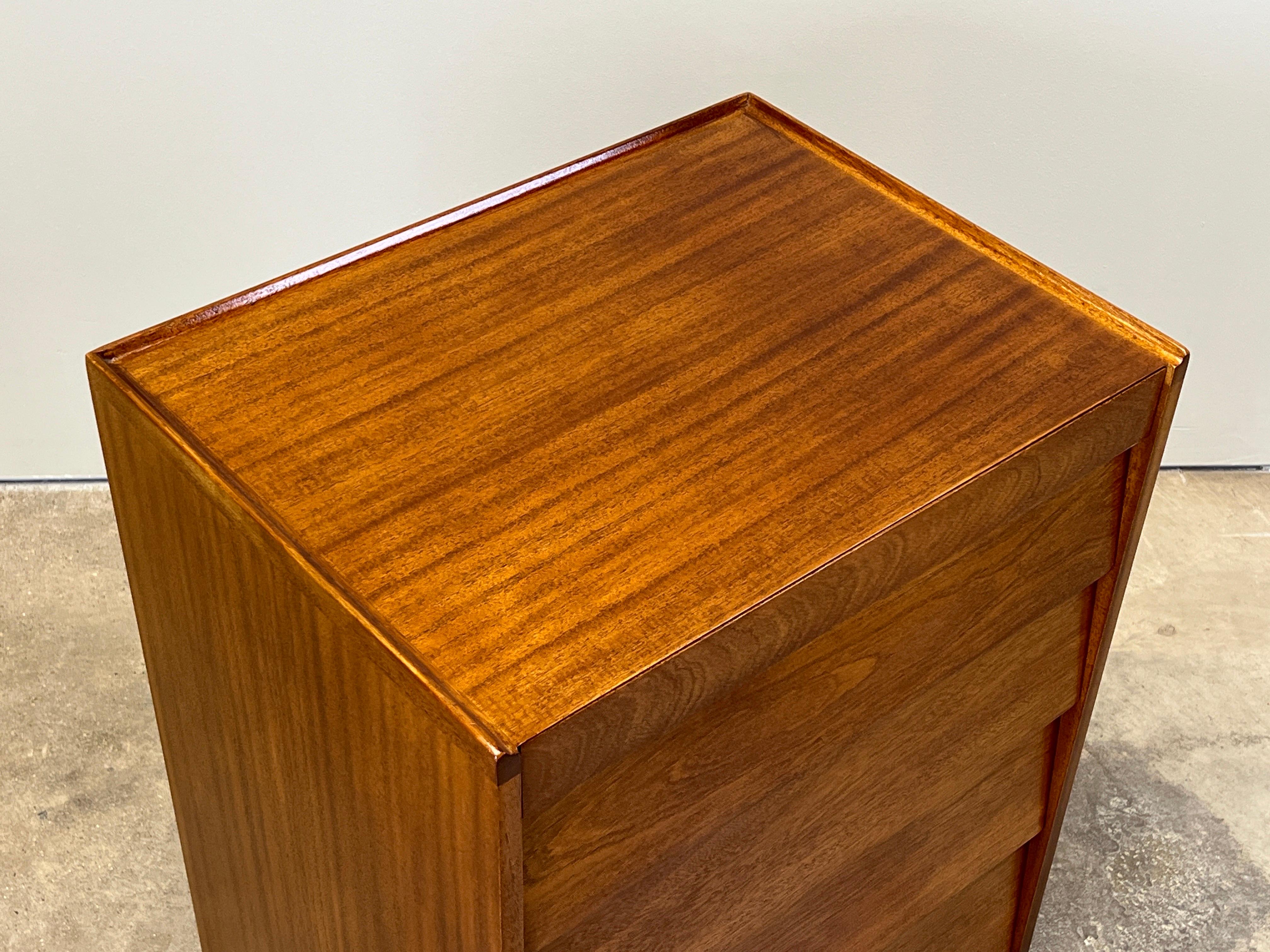 Edward Wormley for Dunbar Louvered Five Drawer Nightstand For Sale 10