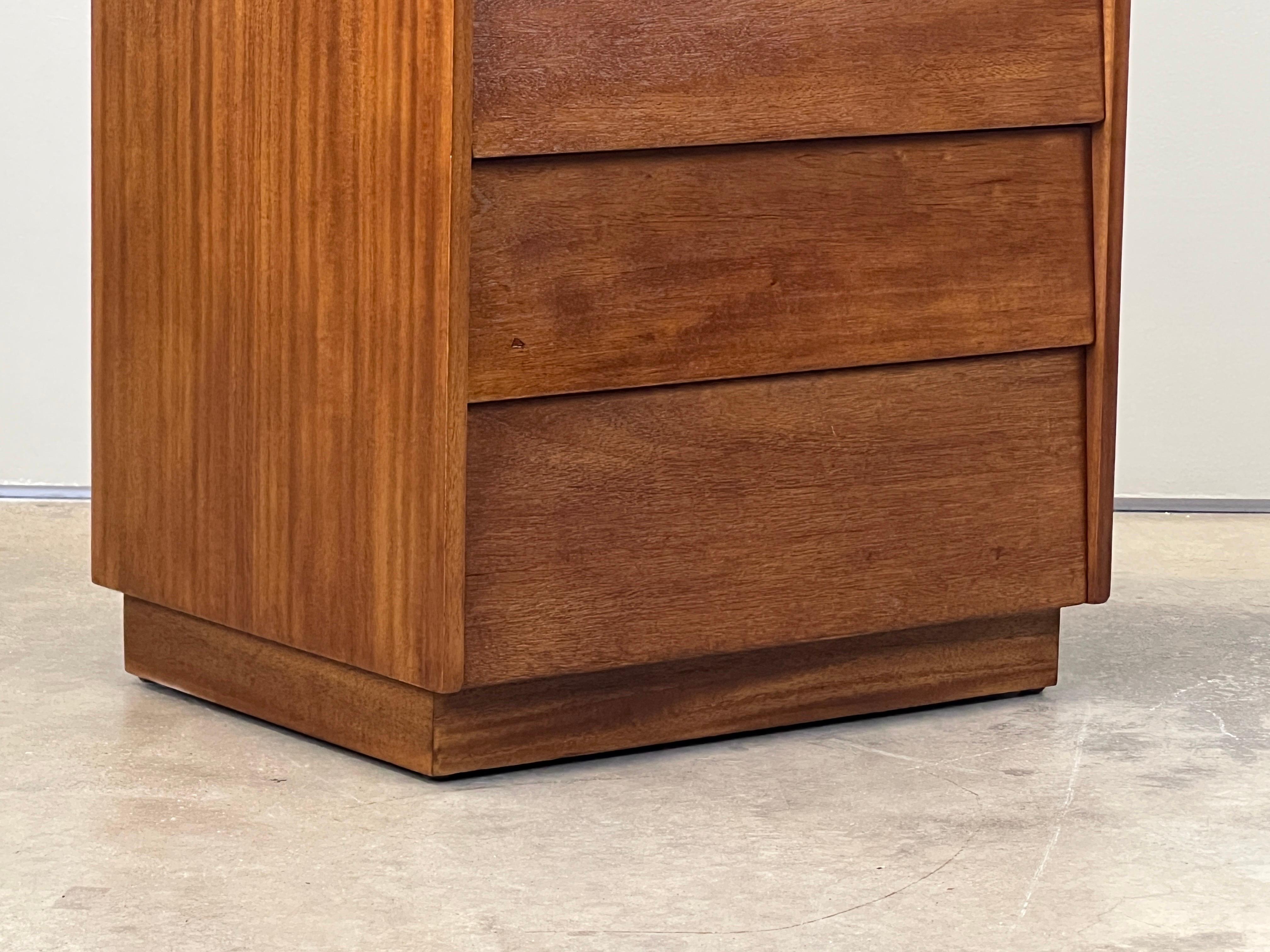 Edward Wormley for Dunbar Louvered Five Drawer Nightstand For Sale 4