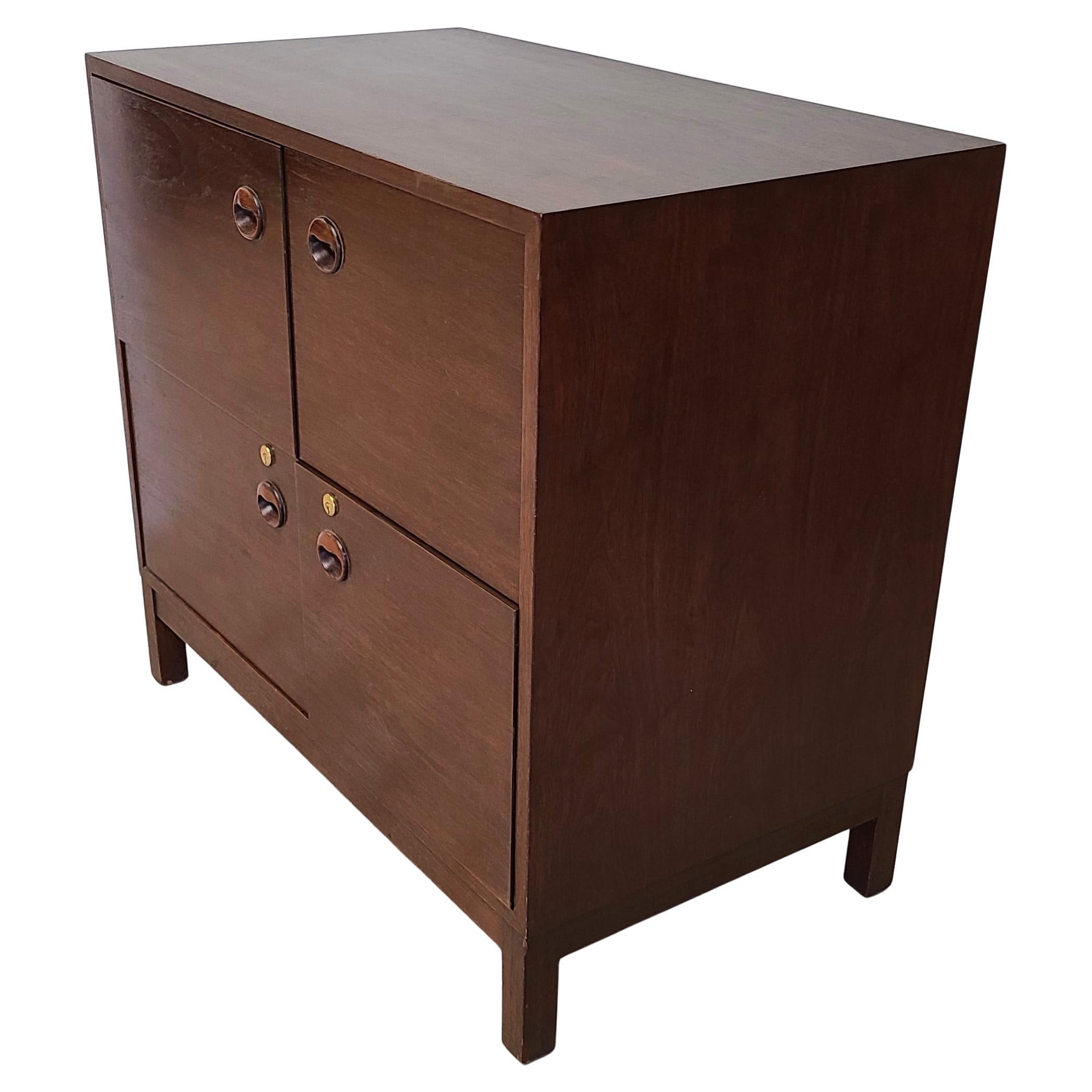 Mid-20th Century Edward Wormley for Dunbar Low Filer Drawer Cabinet #825 in  Walnut For Sale