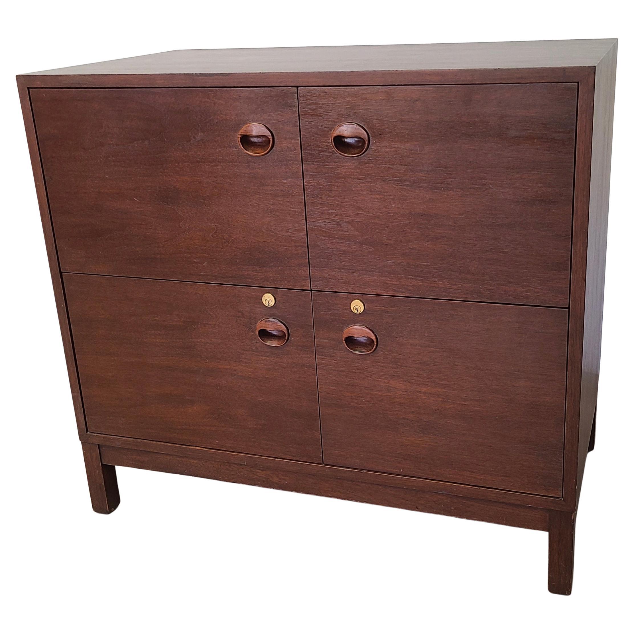 Edward Wormley for Dunbar Low Filer Drawer Cabinet #825 in  Walnut