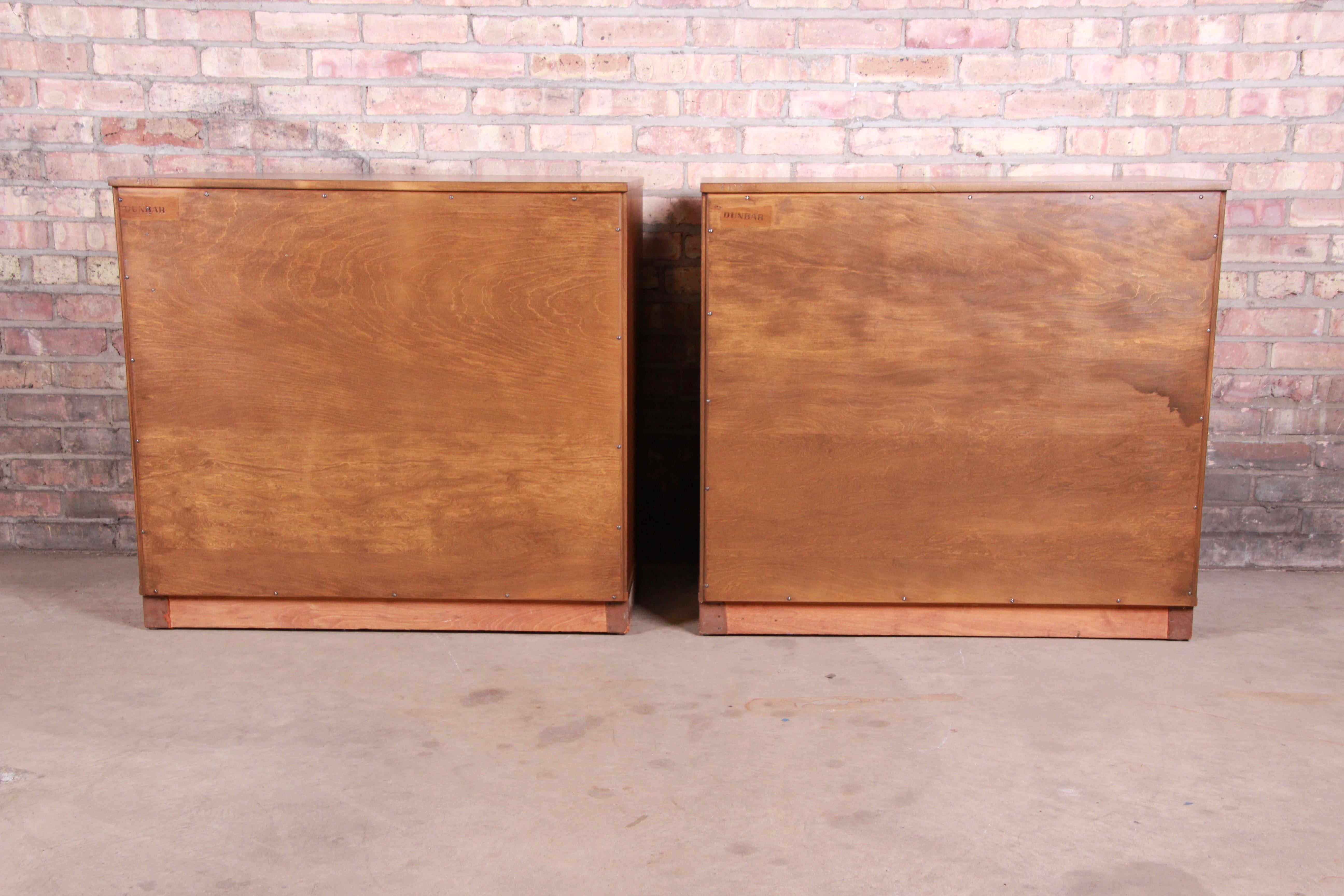 Edward Wormley for Dunbar Mahogany Bachelor Chests or Large Nightstands, Pair 9