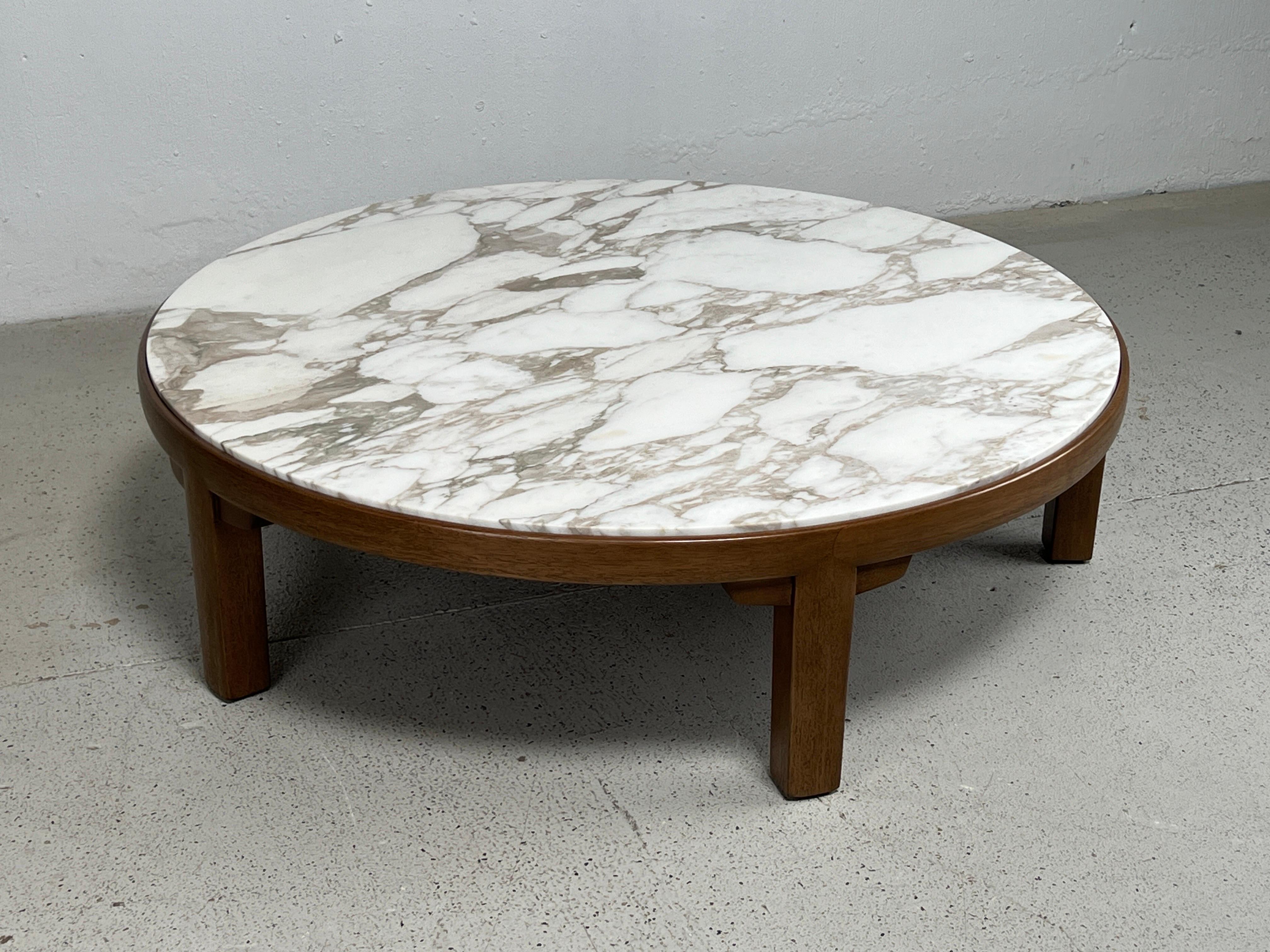 Edward Wormley for Dunbar Mahogany Coffee Table with Marble Top 8