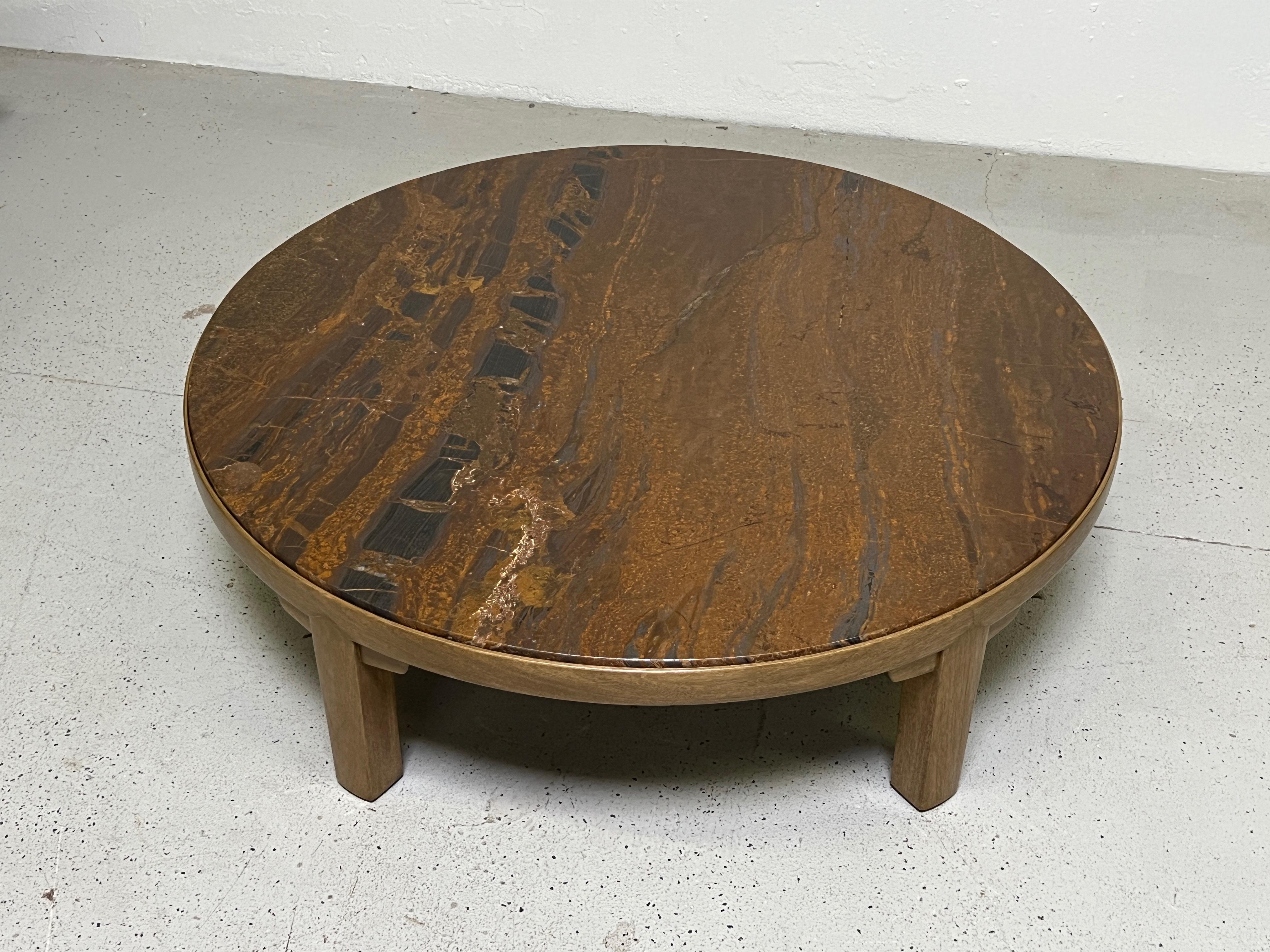 Edward Wormley for Dunbar Mahogany Coffee Table with Marble Top 9