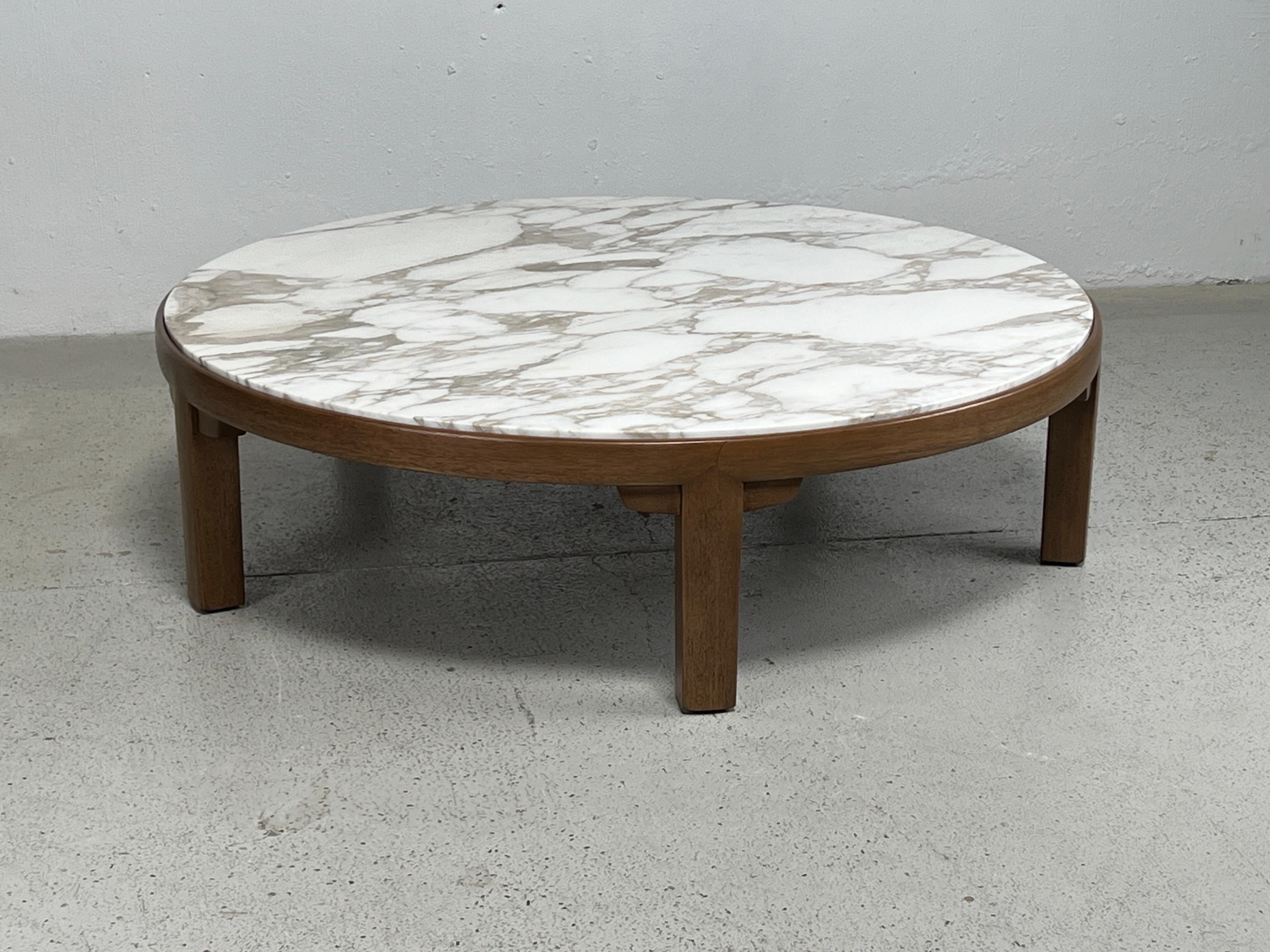 Edward Wormley for Dunbar Mahogany Coffee Table with Marble Top 12