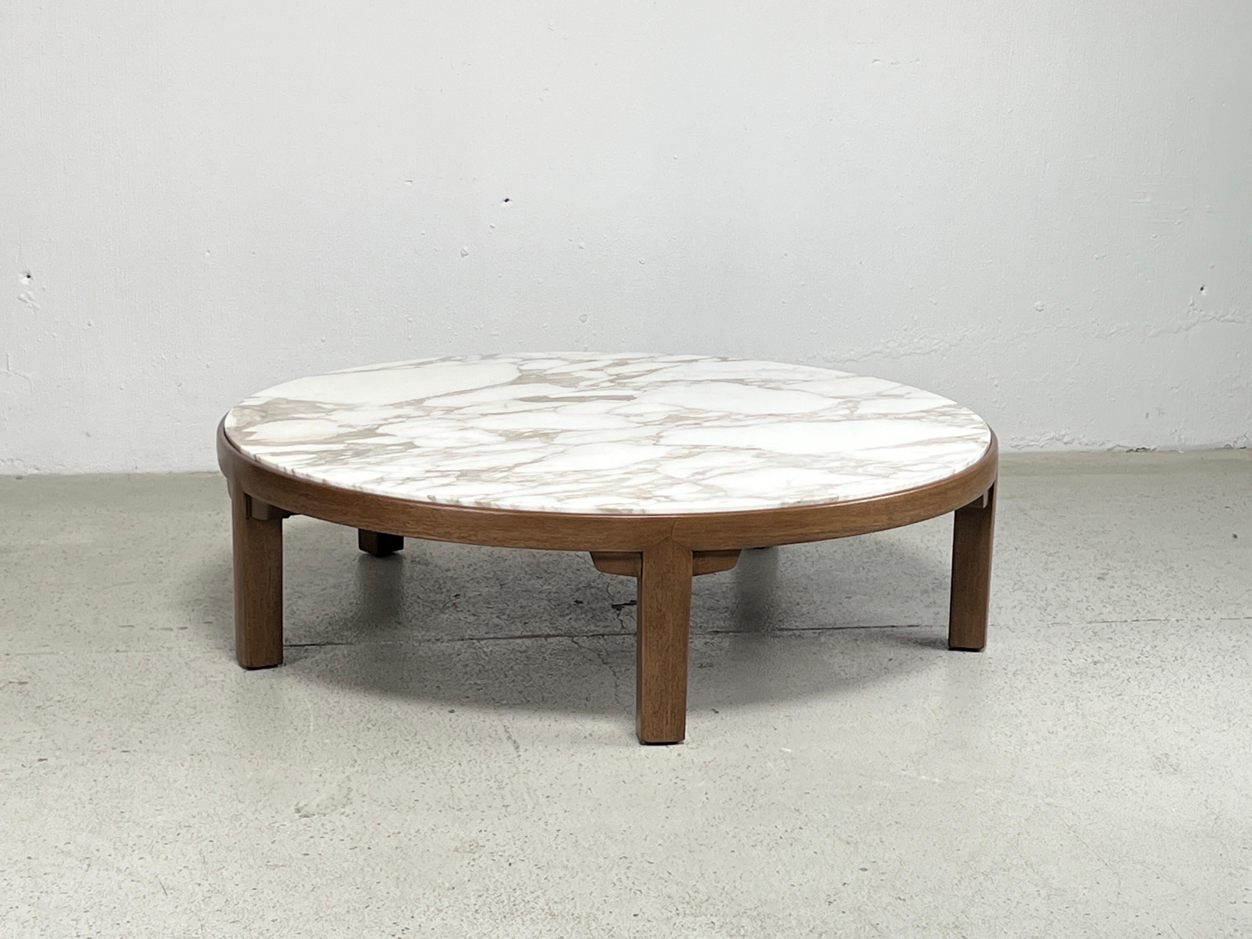 Edward Wormley for Dunbar Mahogany Coffee Table with Marble Top 13